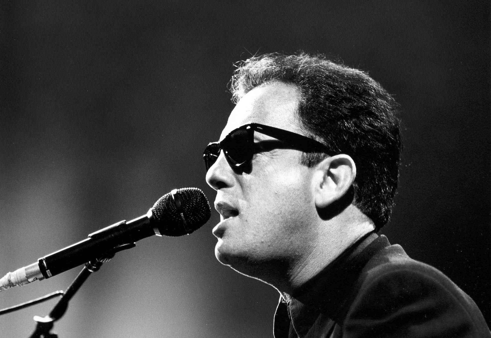Billy Joel, sunglasses, microphone, Full HD Desktop Wallpaper