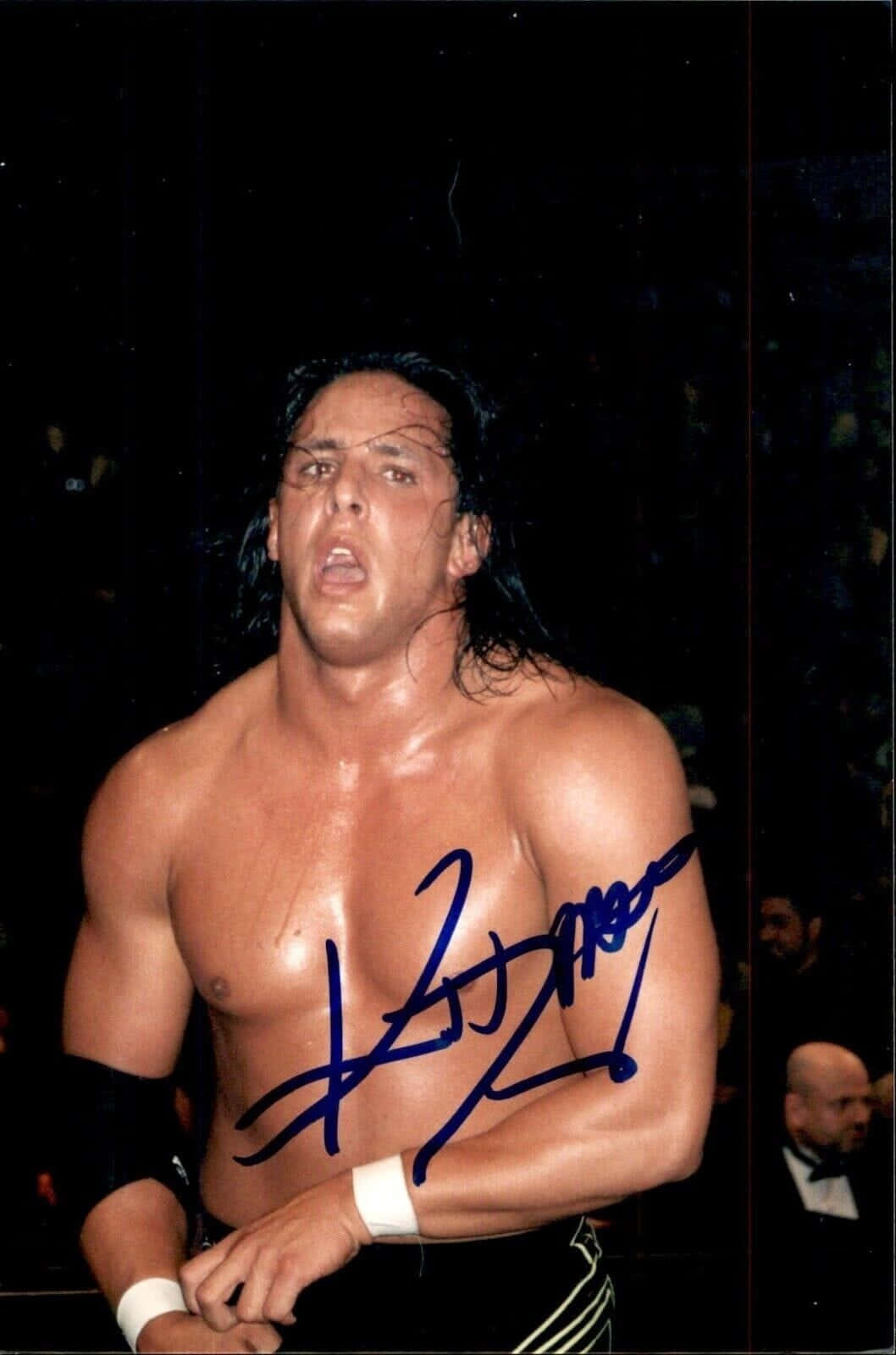 Billy Kidman, autographed photo, sweaty muscular wrestler, HD Phone Wallpaper