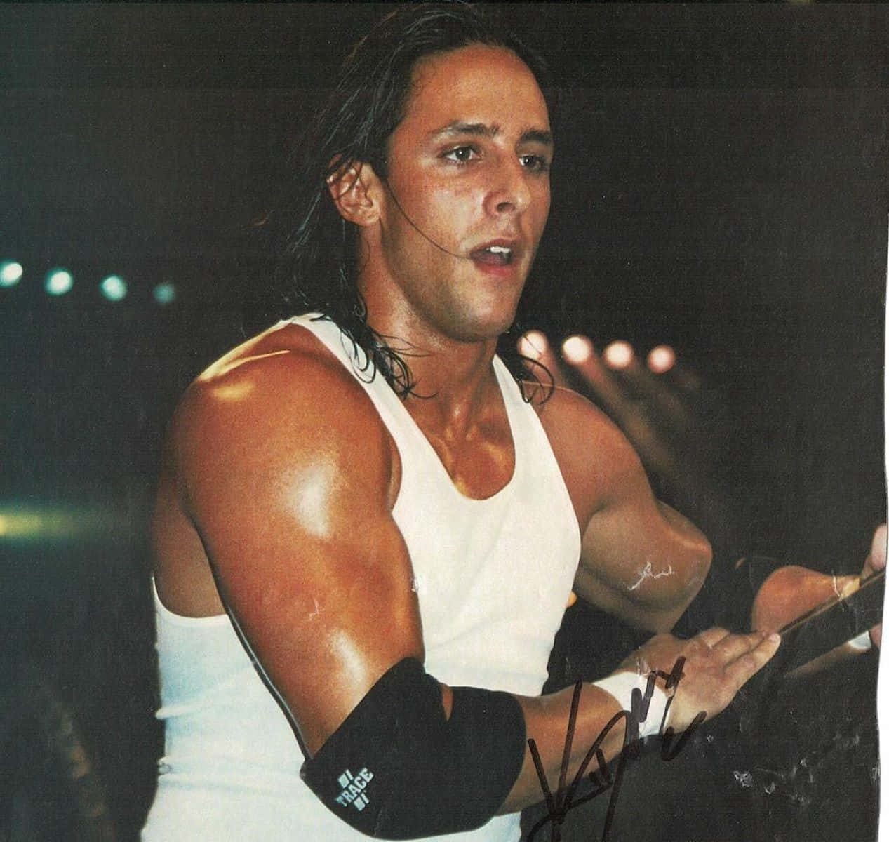Billy Kidman, white tank top, black elbow pad, SD Desktop Wallpaper