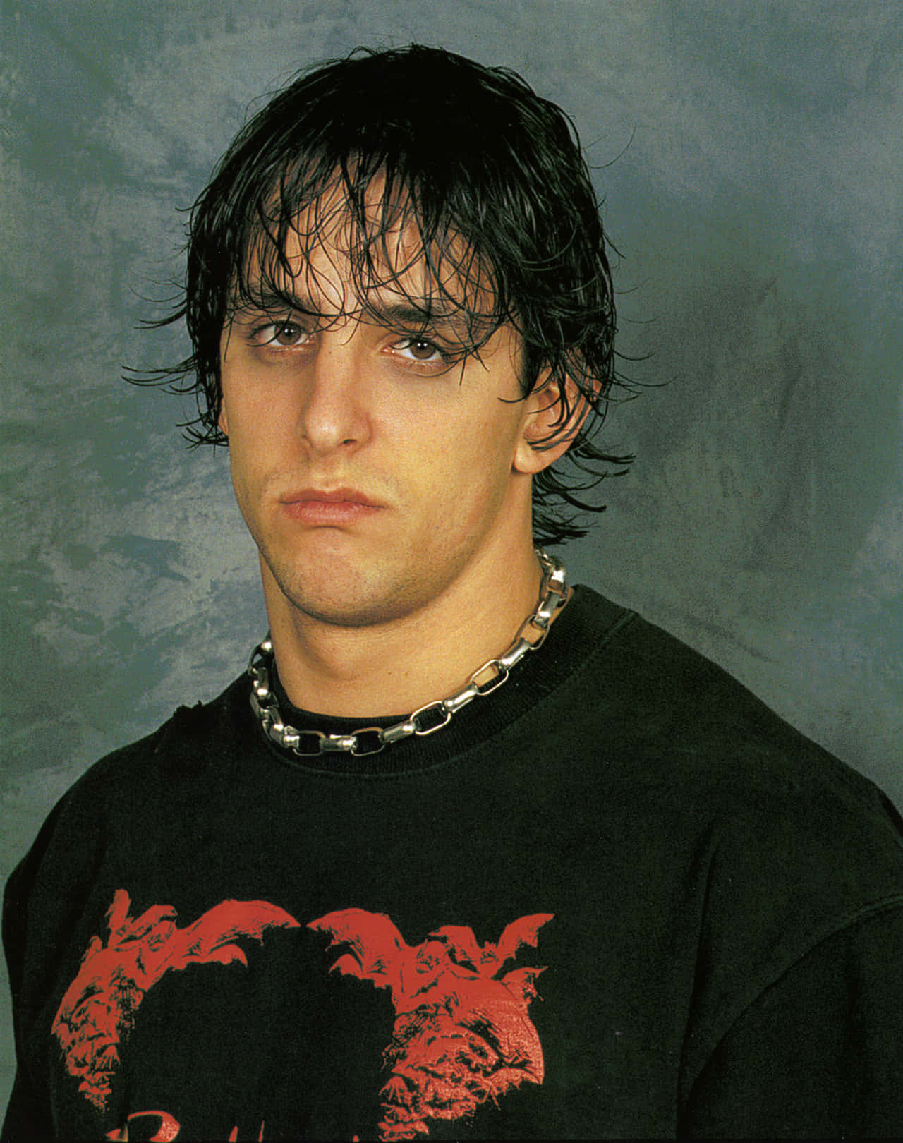 Billy Kidman, silver chain necklace, wet dark hair, HD Phone Wallpaper