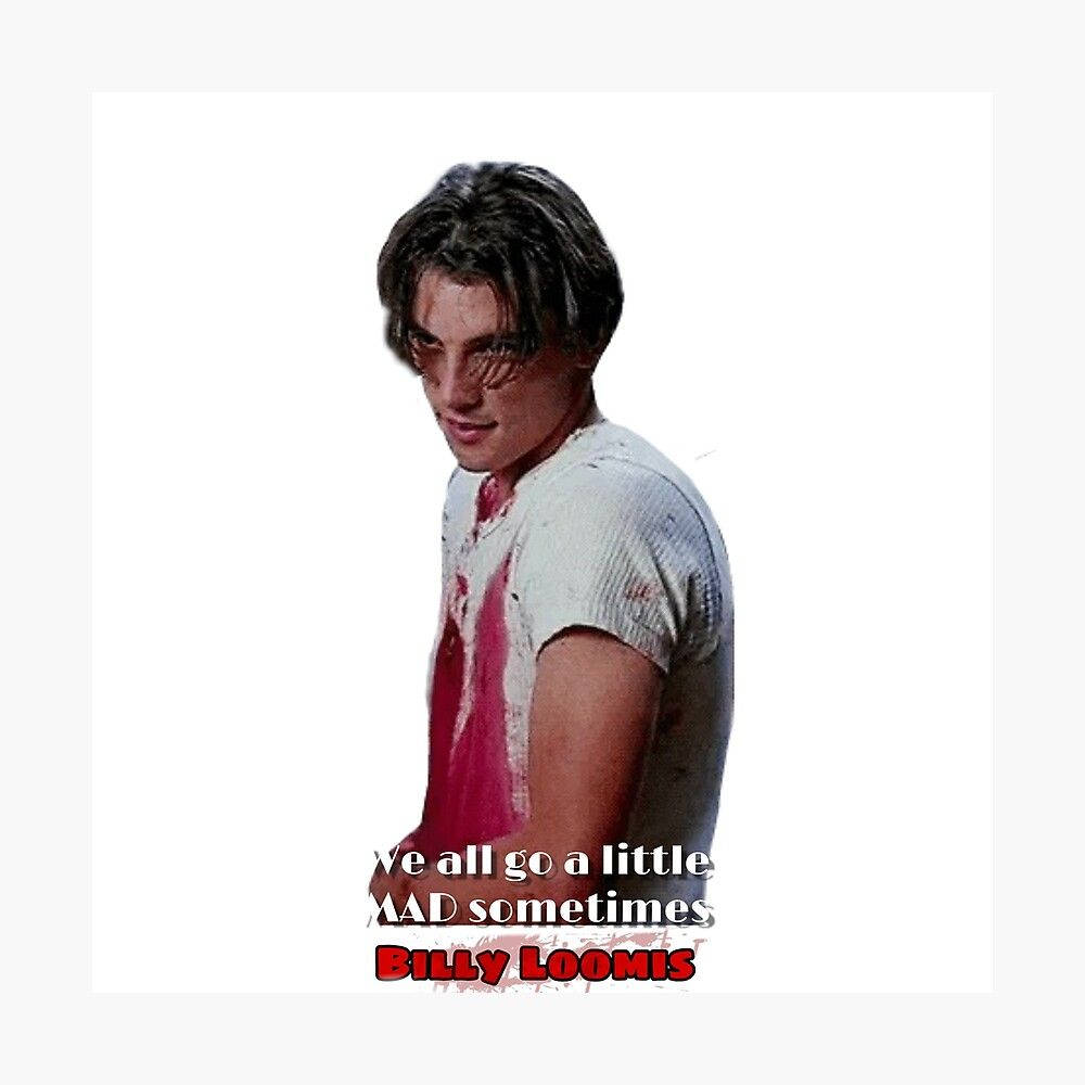 Billy Loomis, dark hair, bloodstained white shirt, SD Desktop Wallpaper