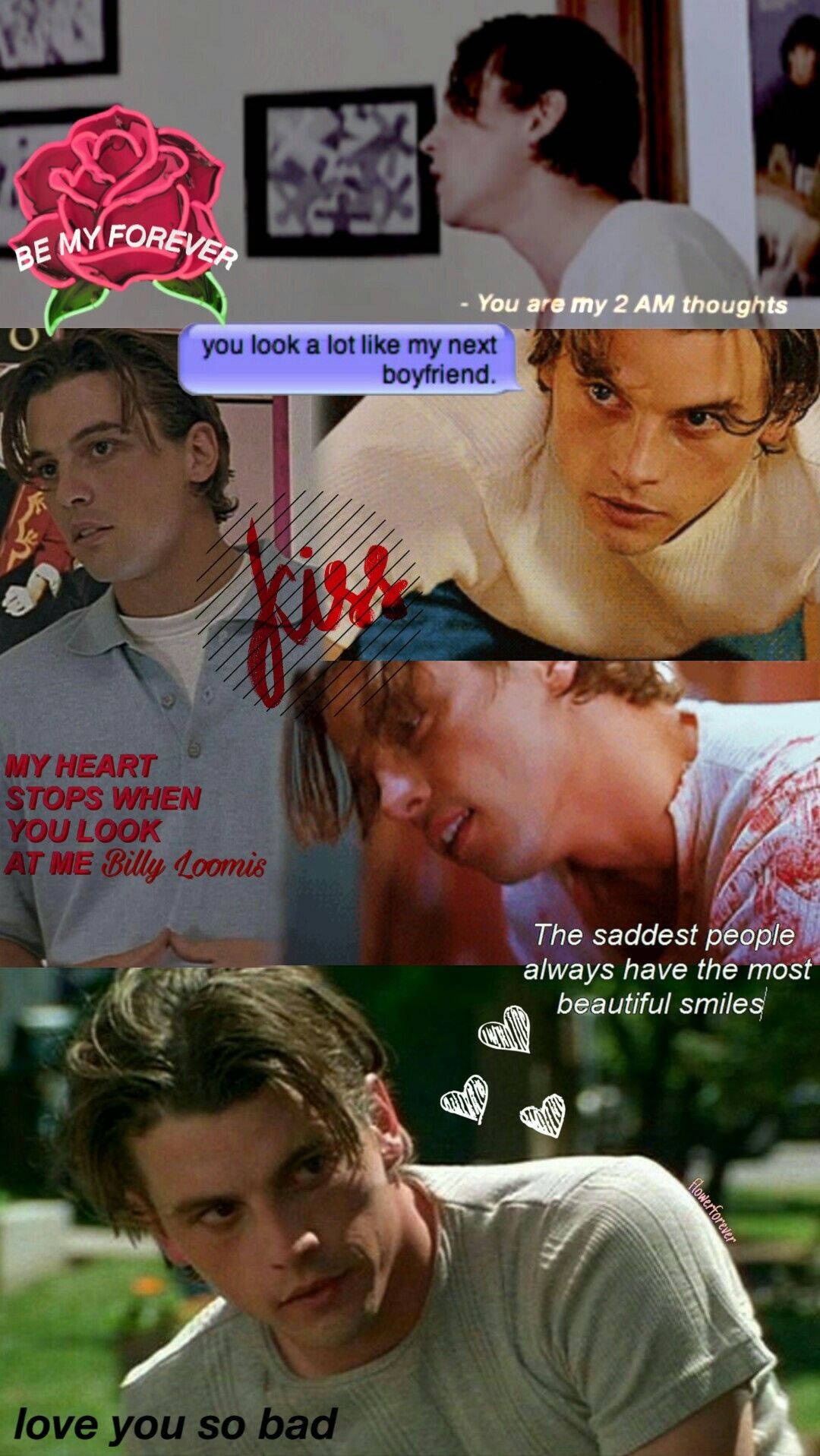 Billy Loomis, romantic movie quotes, close-up shots, HD Phone Wallpaper