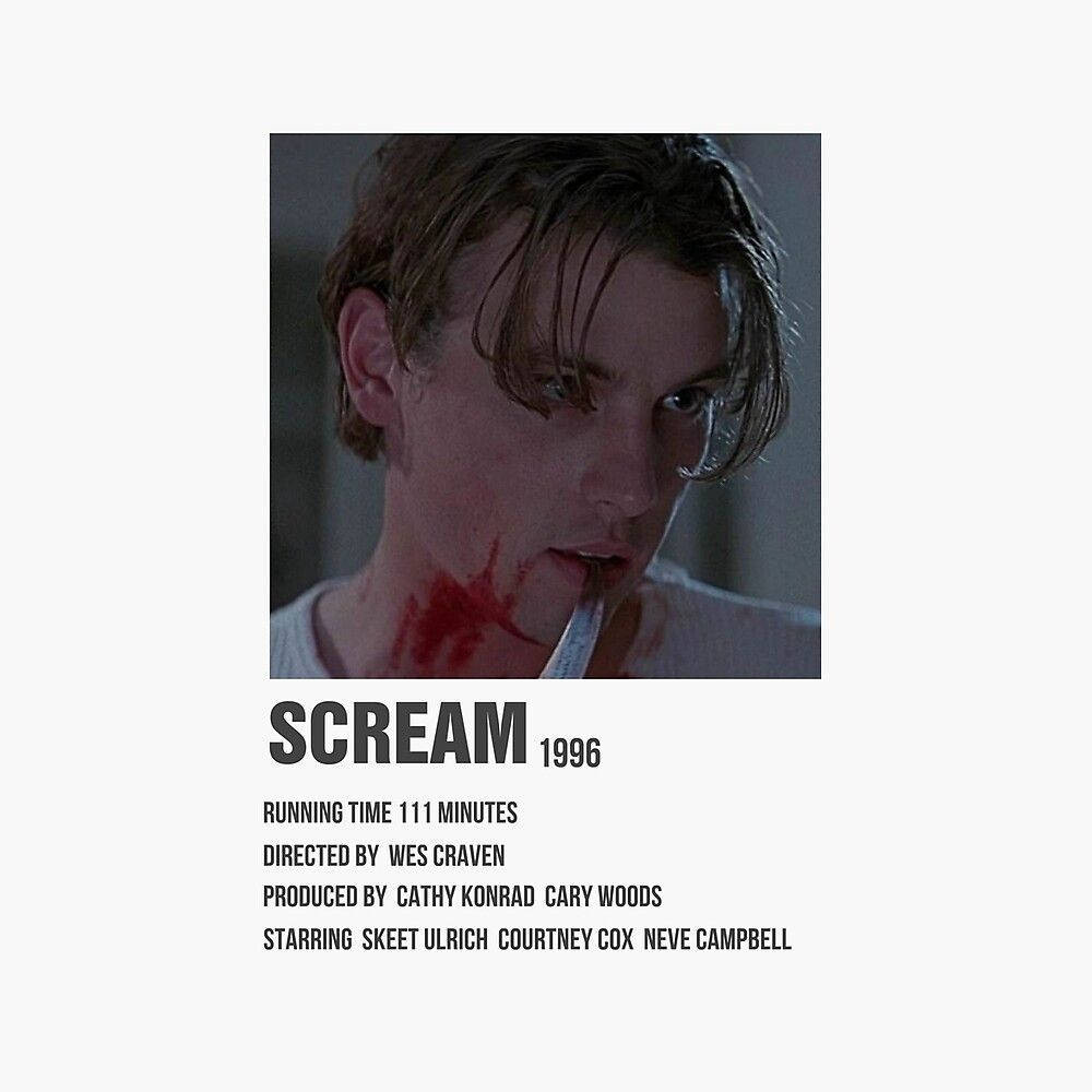 Billy Loomis, 1996 horror film Scream, bloodied neck, SD Desktop Wallpaper