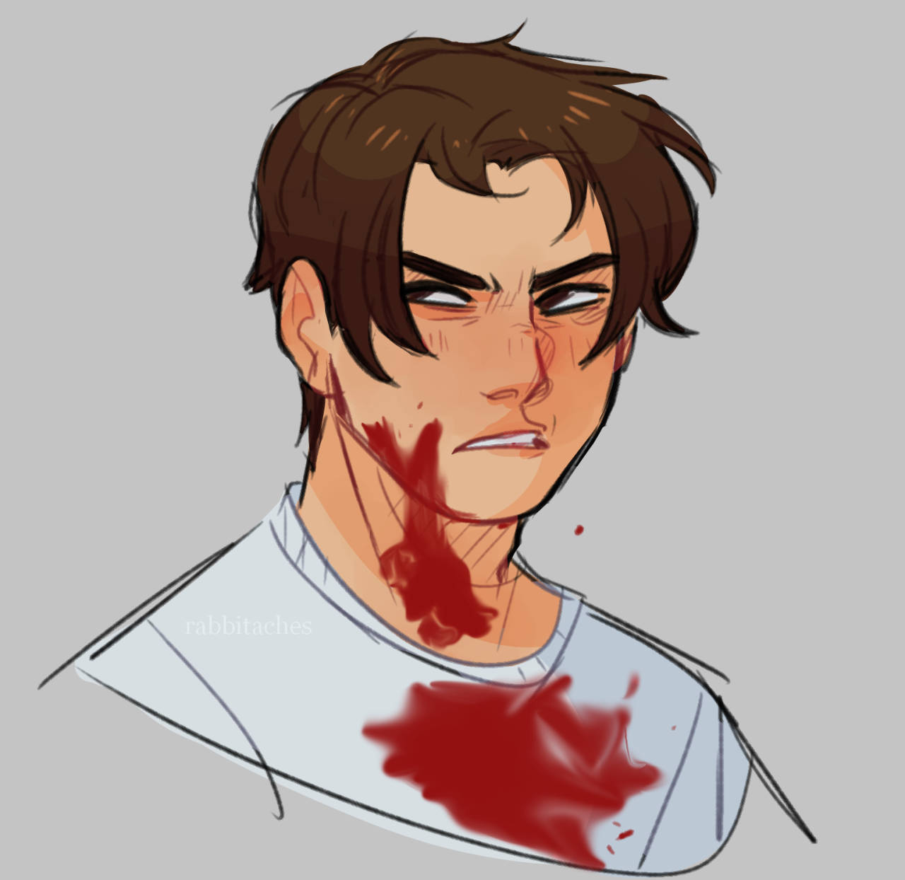 Billy Loomis, anime-style illustration, brown hair, HD Desktop Wallpaper
