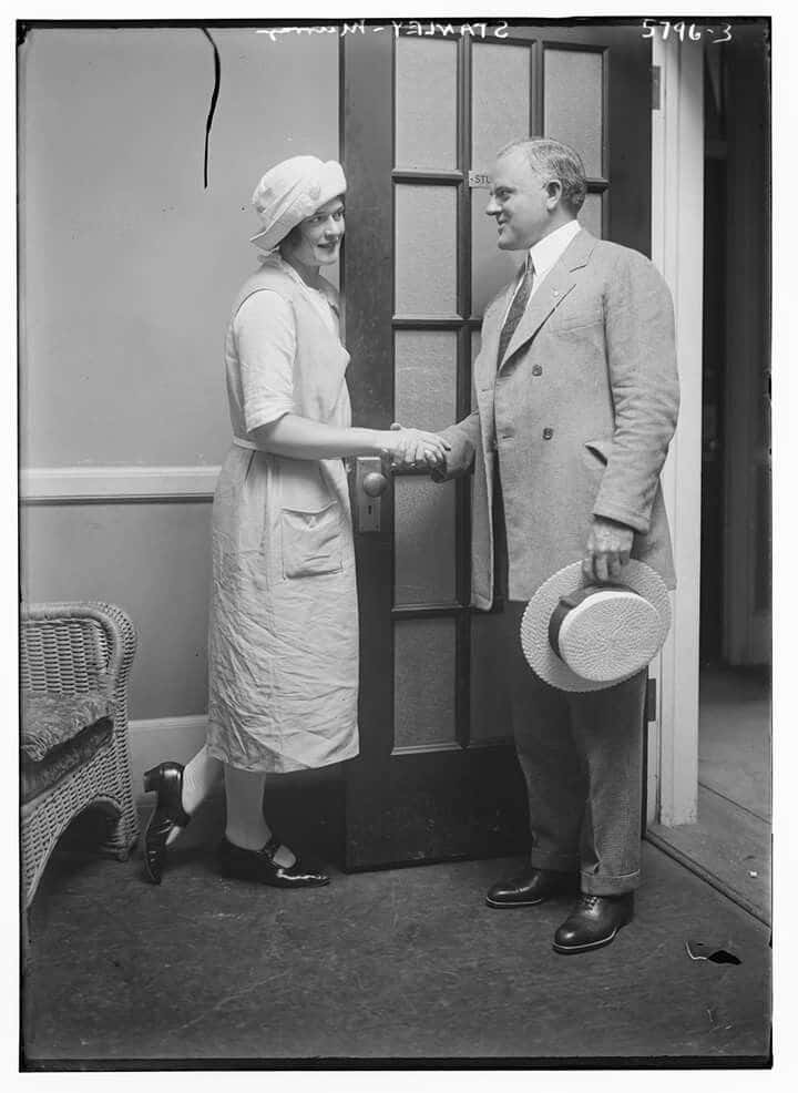 Billy Murray, old photograph, woman in a hat and apron, SD Phone Wallpaper
