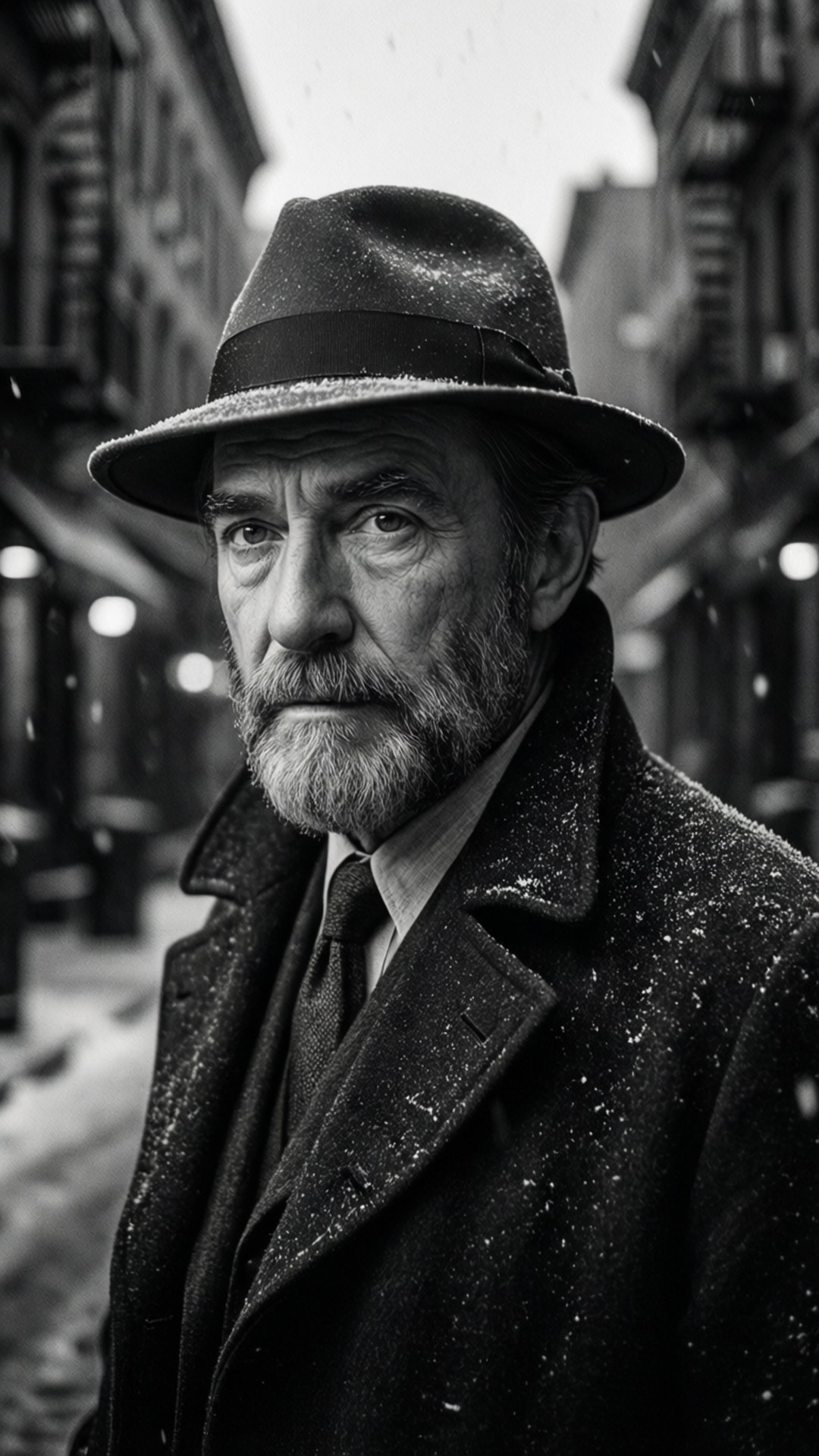 Billy Murray, noir-style, street portrait, Full HD Phone Wallpaper