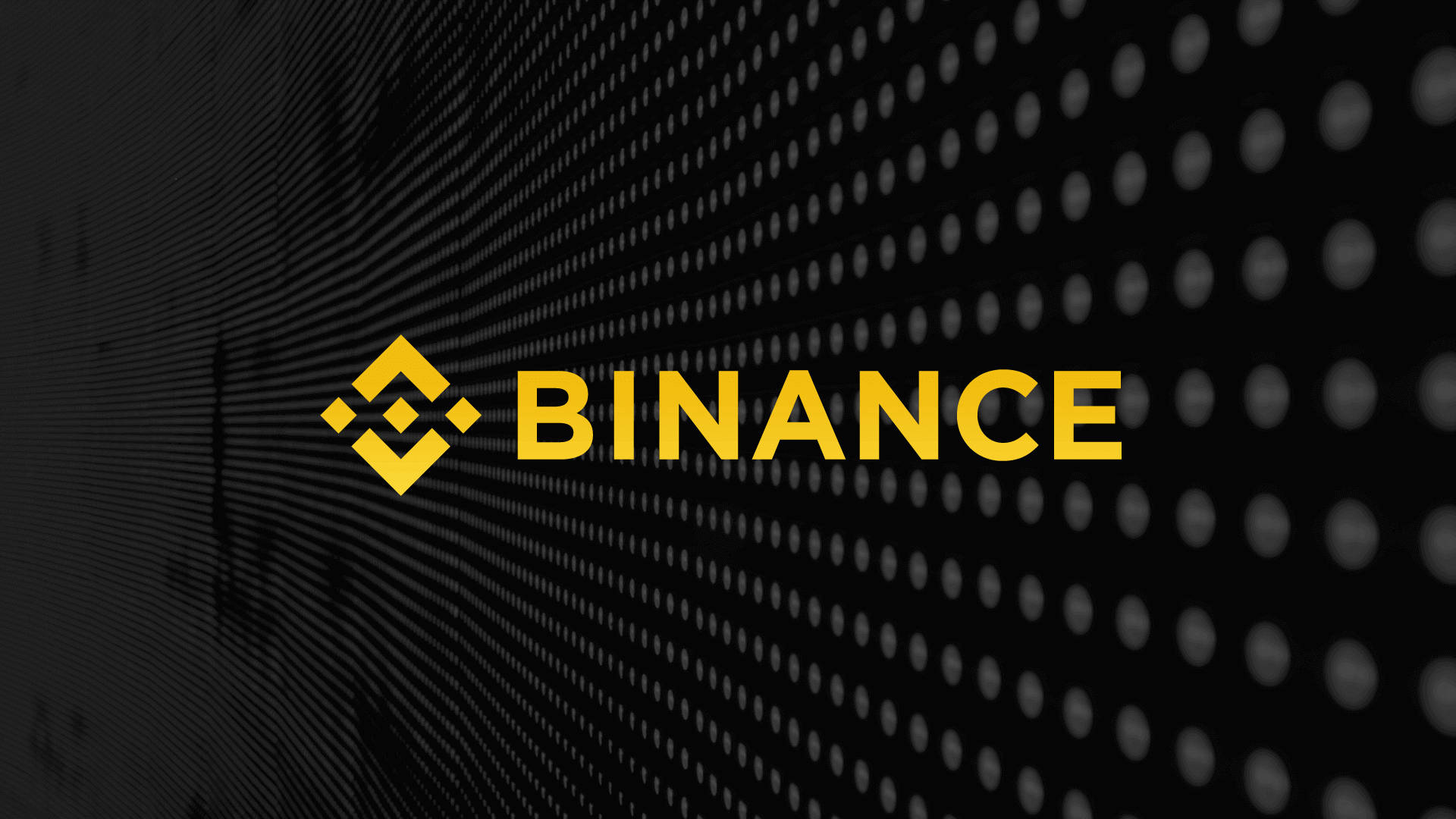 Binance, yellow, black, Full HD Desktop Wallpaper