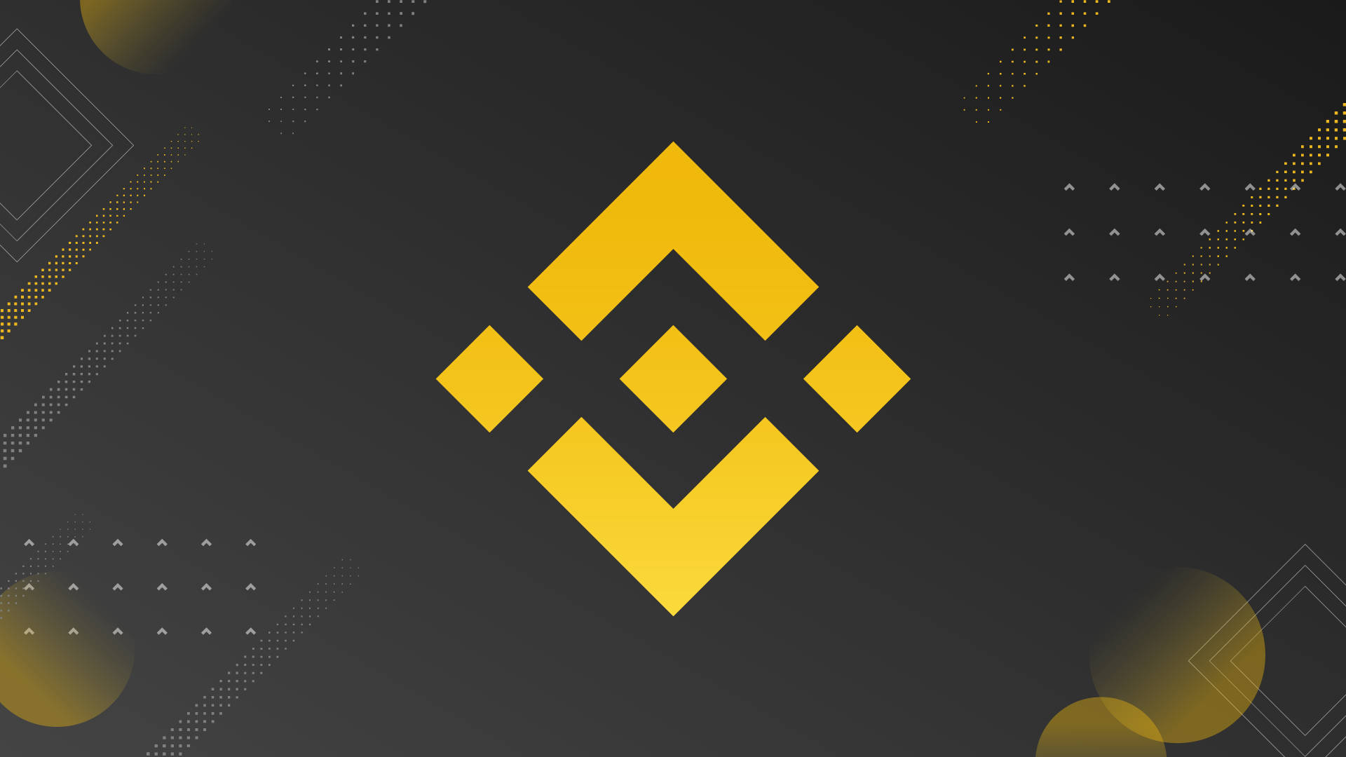 Binance, yellow, dark gray, Full HD Desktop Wallpaper