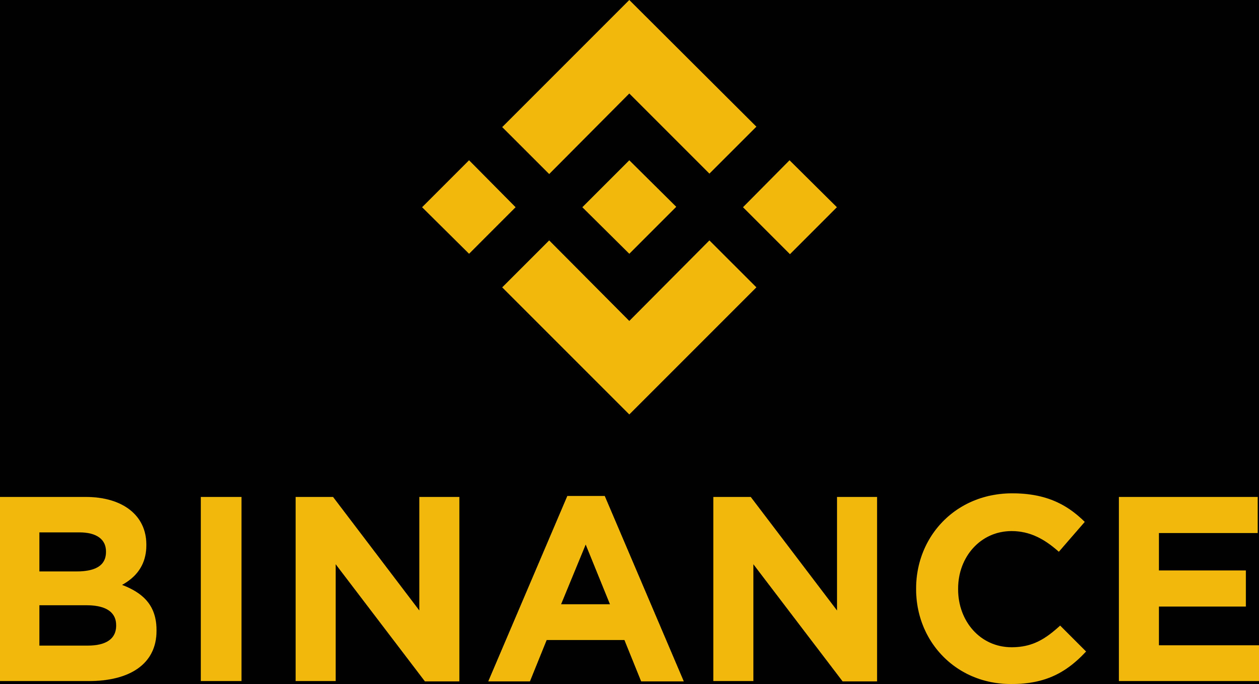 Binance, yellow, geometric diamond symbol, 4K Desktop Wallpaper