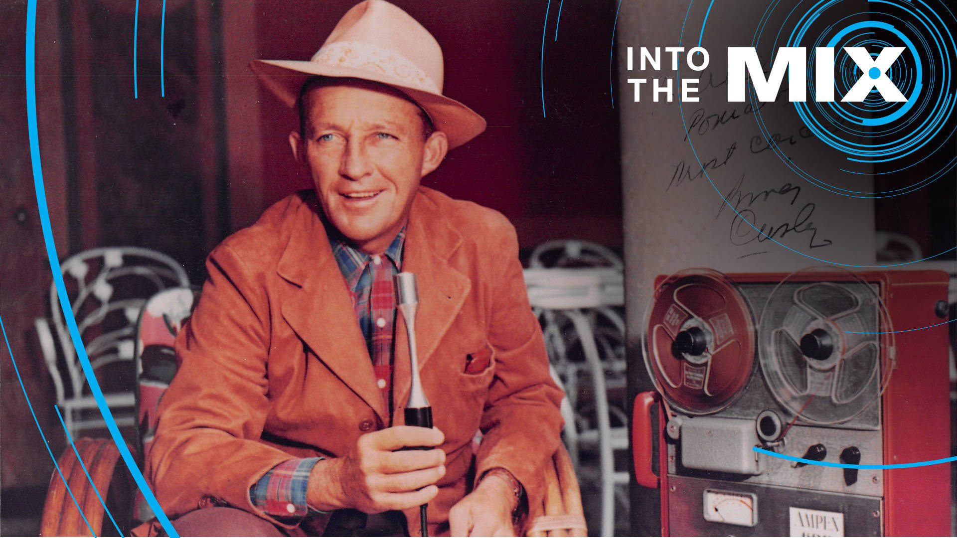 Bing Crosby, cowboy hat, orange jacket, Full HD Desktop Wallpaper