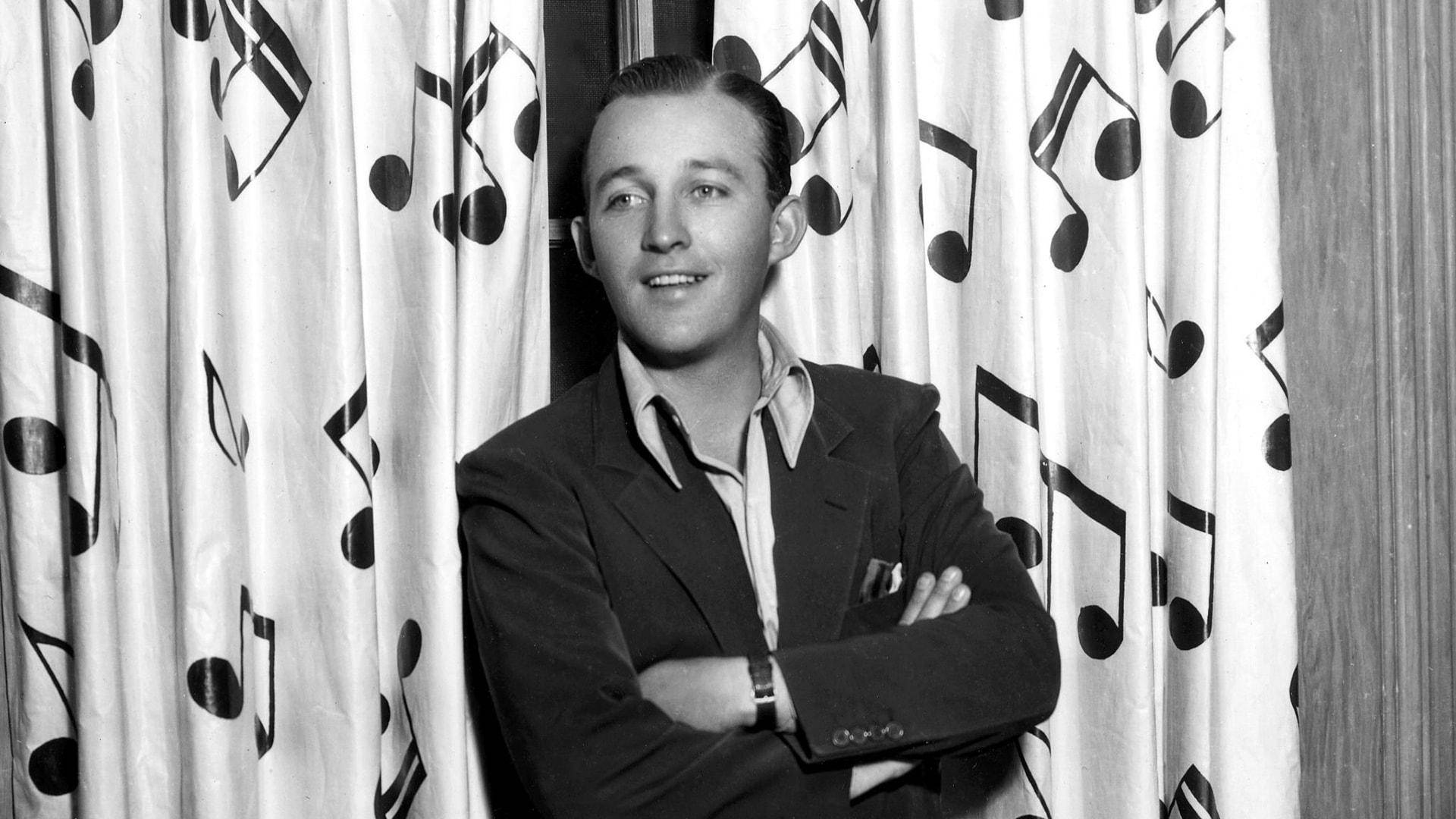 Bing Crosby, suit, curtain, Full HD Desktop Wallpaper
