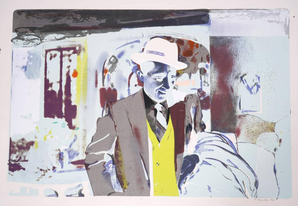 Bing Crosby, white hat, yellow vest, SD Desktop Wallpaper