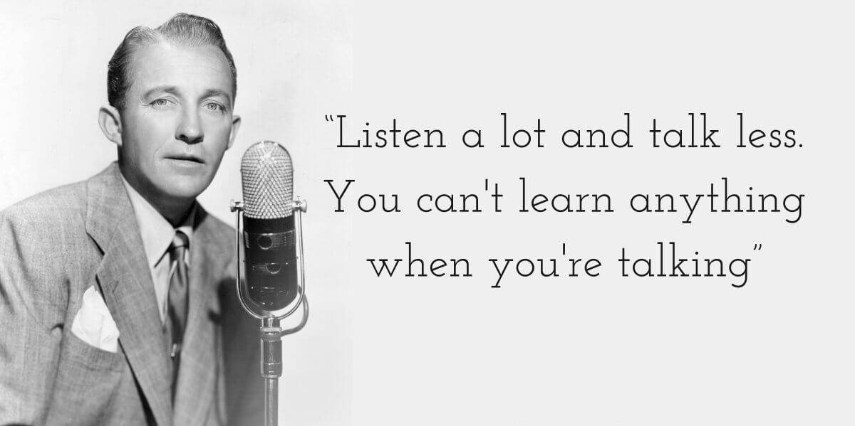 Bing Crosby, black and white portrait, suit, SD Desktop Wallpaper