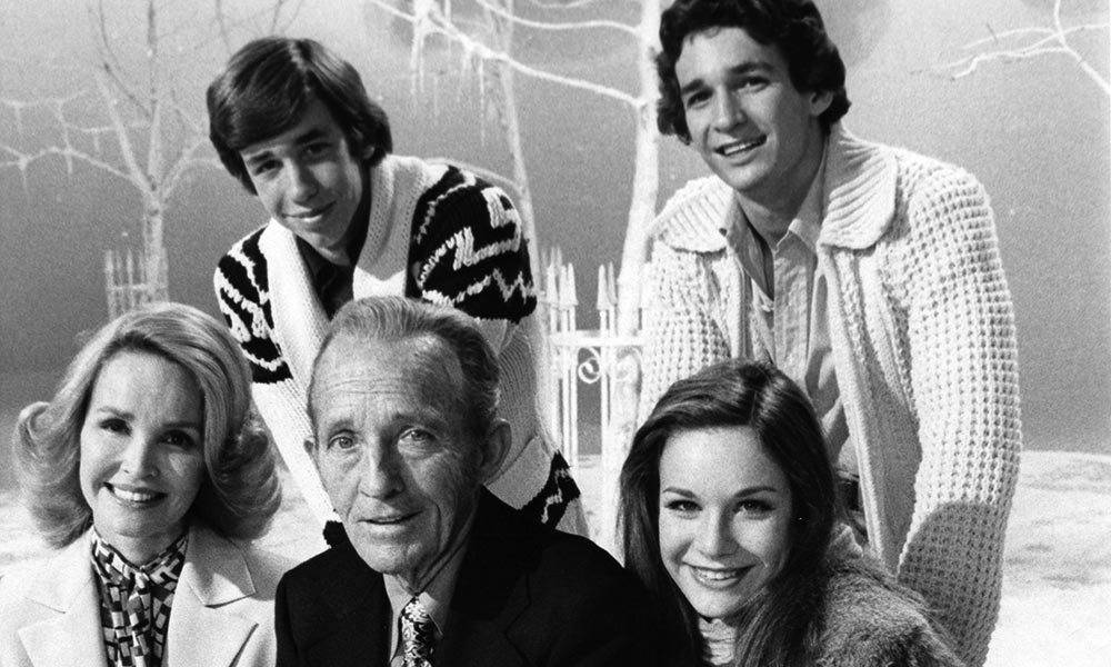 Bing Crosby, family, black and white, SD Desktop Wallpaper