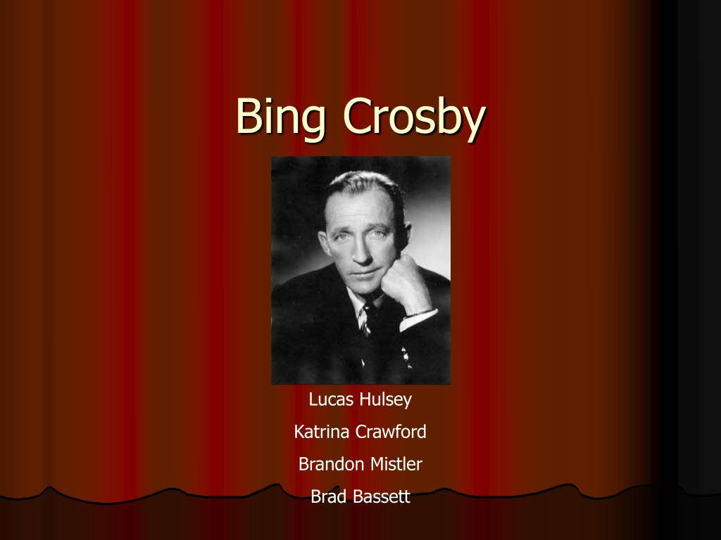 Bing Crosby, red curtains, vintage black and white portrait, SD Desktop Wallpaper