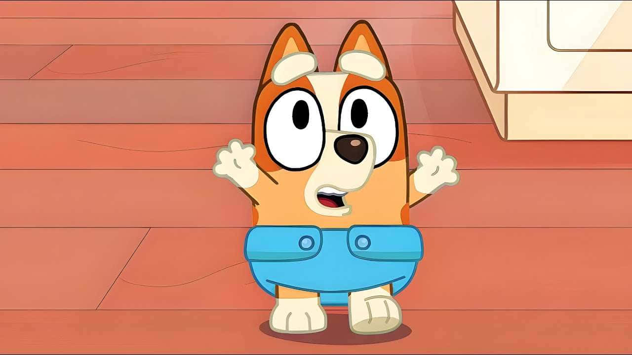 Bingo, Bluey, cartoon character, HD Desktop Wallpaper