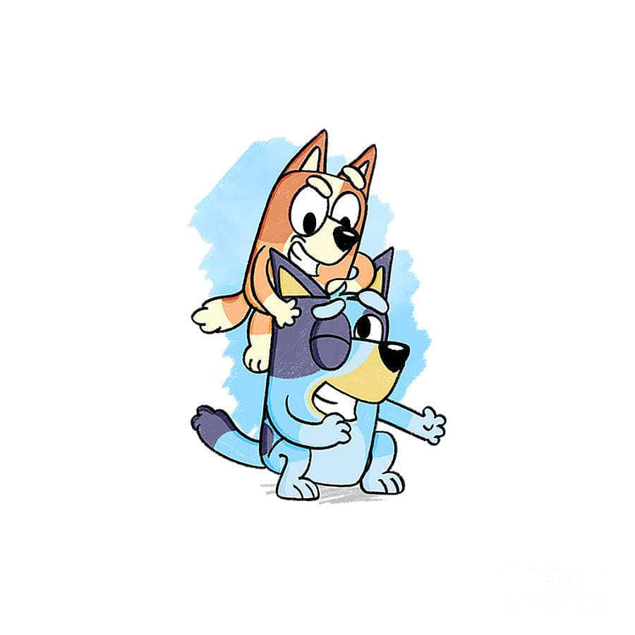 Bluey, Bingo, cartoon dog, SD Desktop Wallpaper