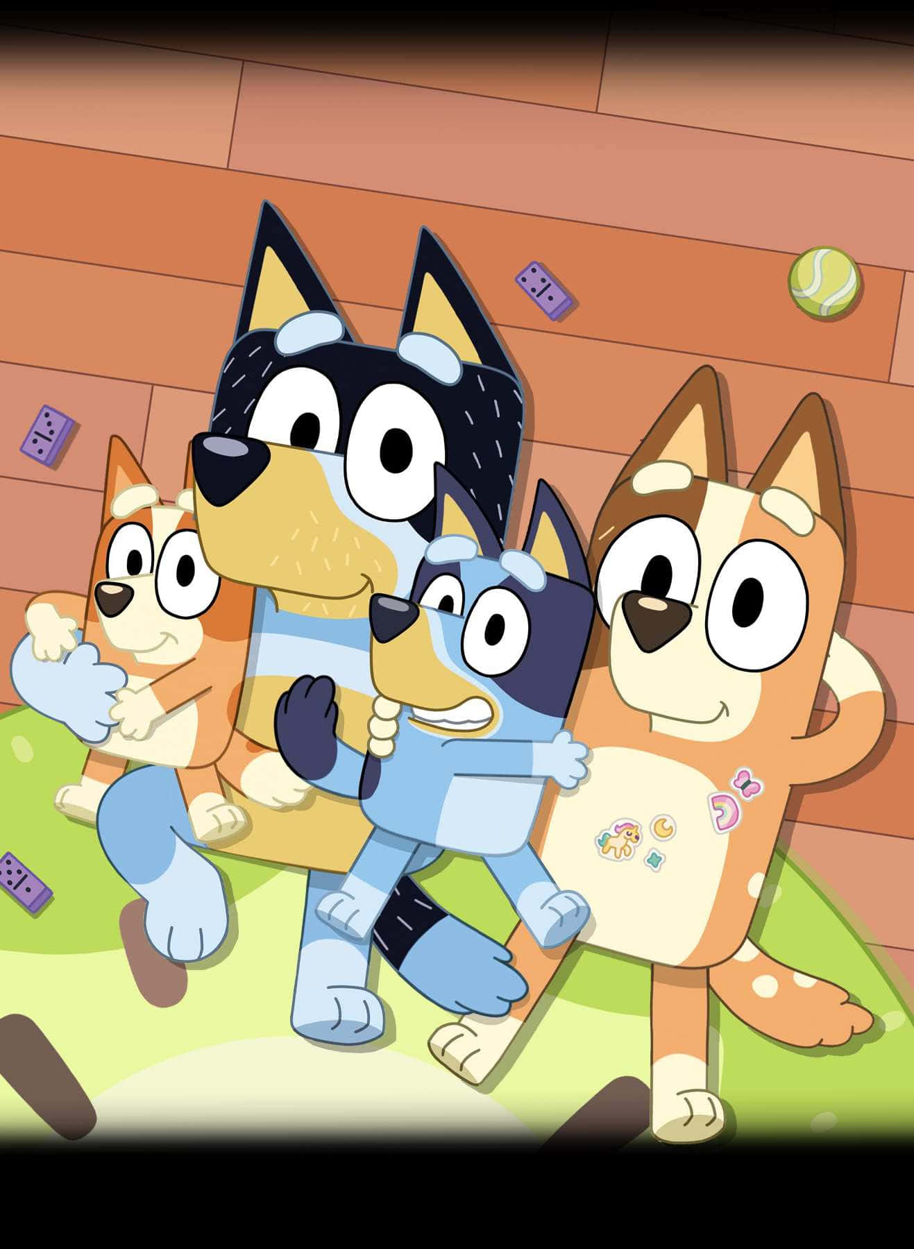 Bluey, Bingo, animated characters, HD Phone Wallpaper