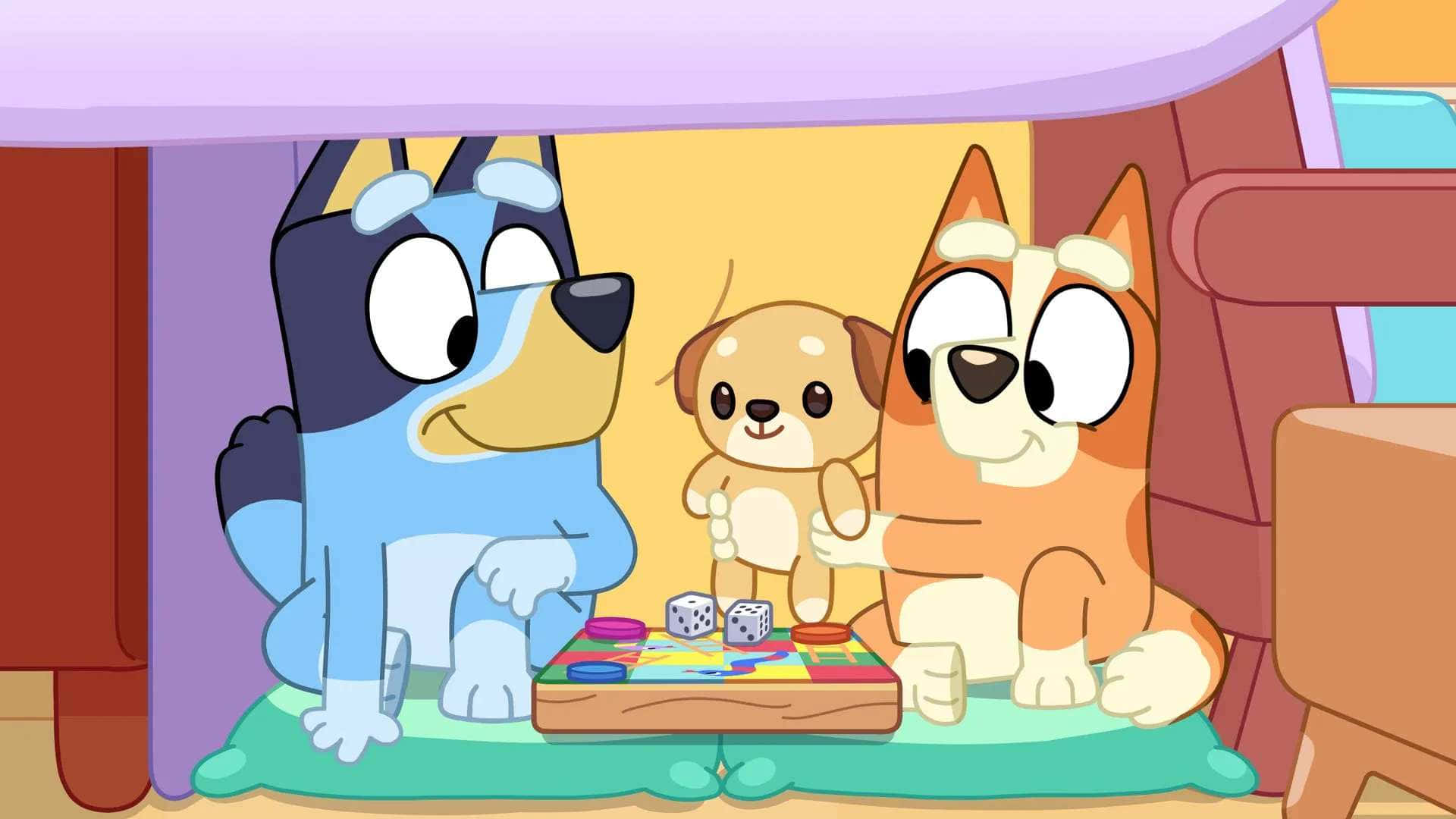 Bluey, Bingo, board game, Full HD Desktop Wallpaper