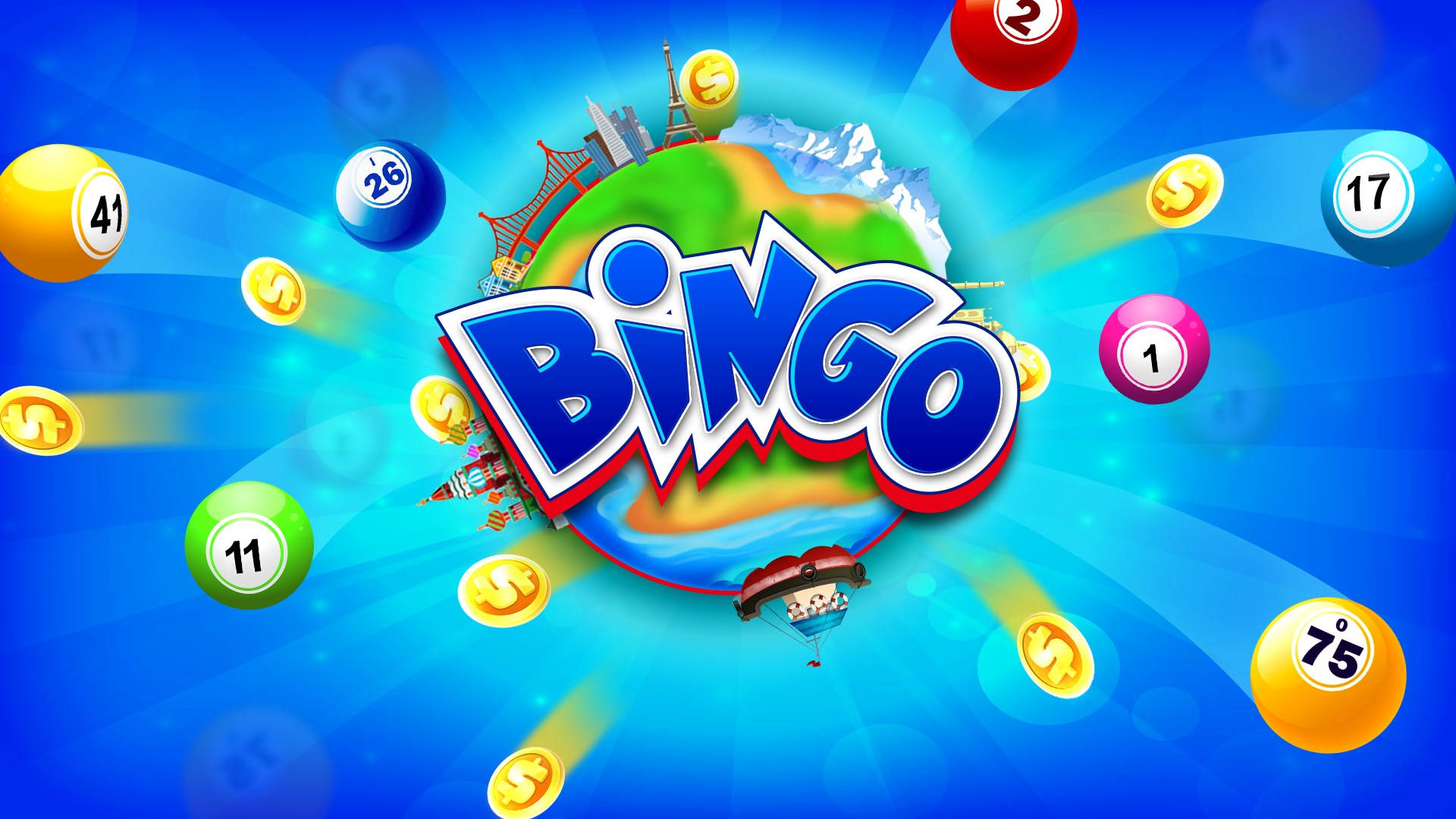 Bingo, blue, planet, Full HD Desktop Wallpaper