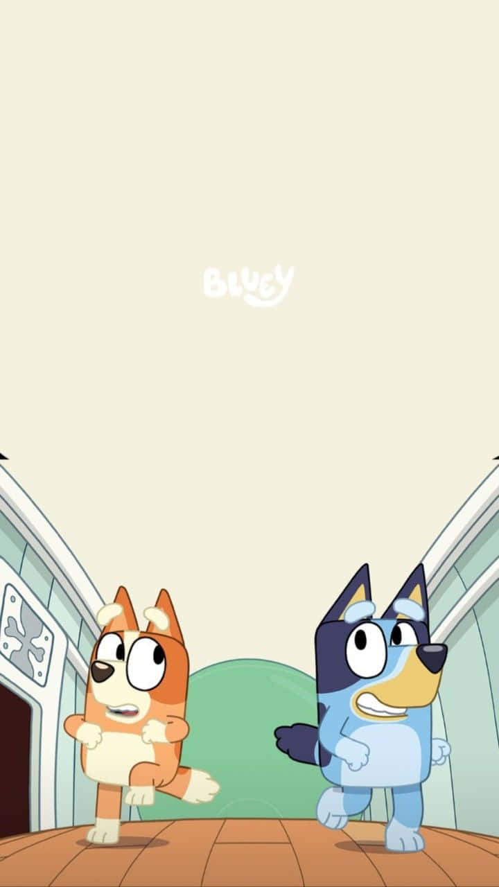 Bluey, Bingo, hallway, HD Phone Wallpaper
