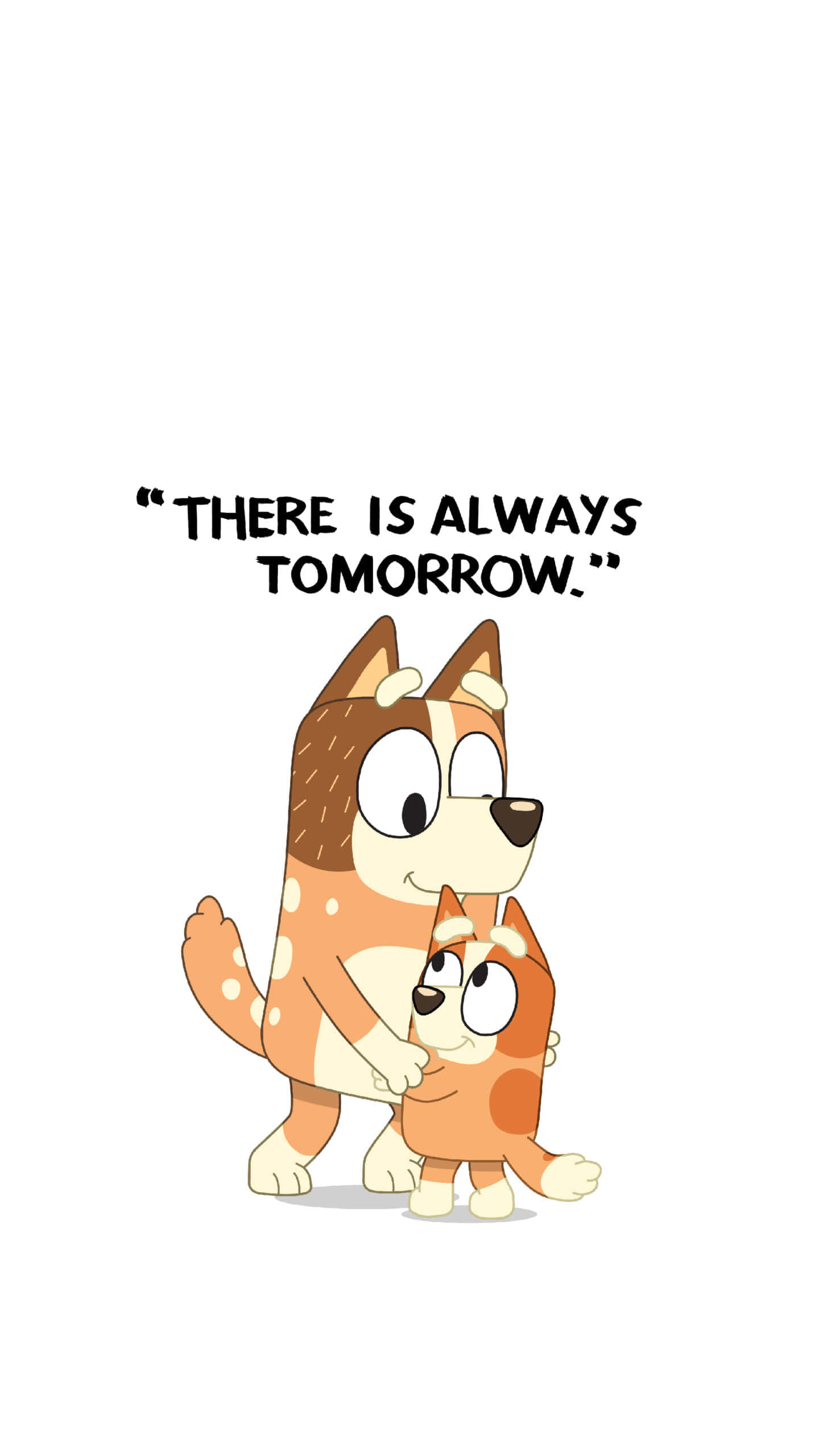 Bluey, Bingo, white background, 2K Phone Wallpaper