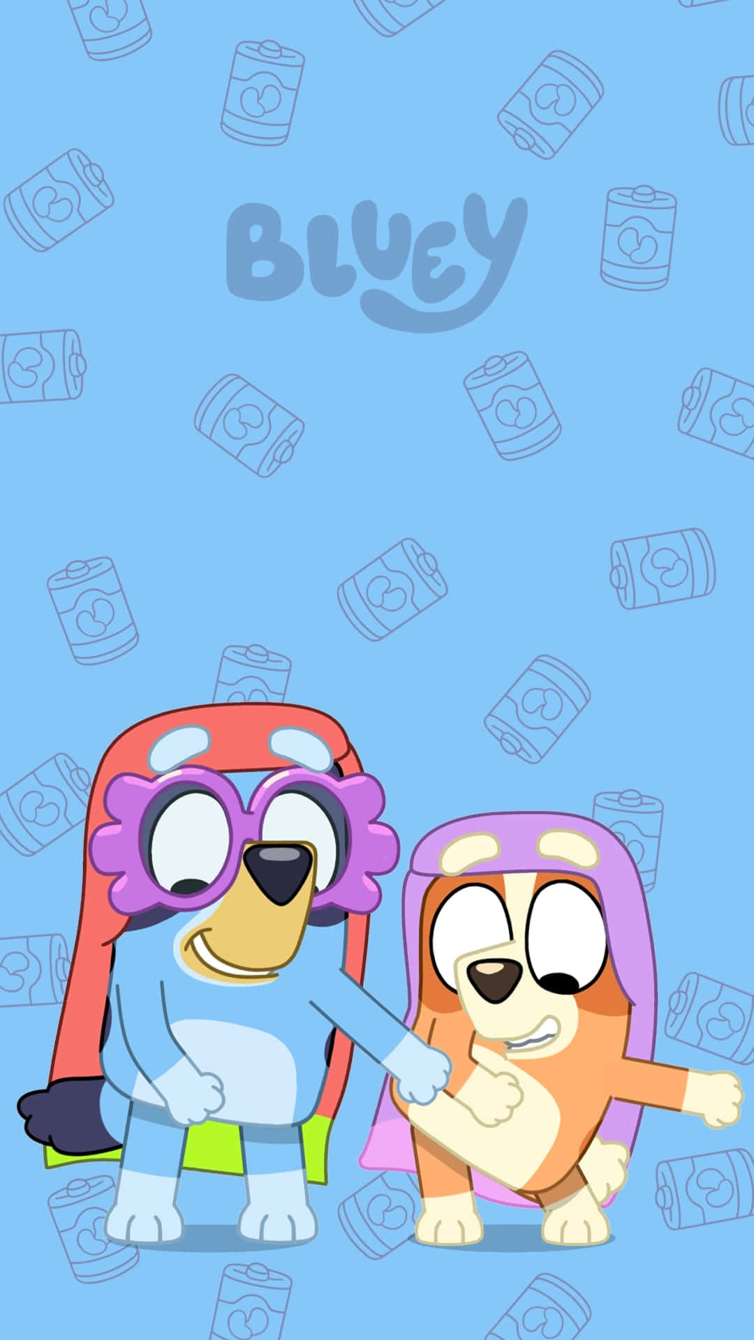Bluey, Bingo, superhero capes, Full HD Phone Wallpaper