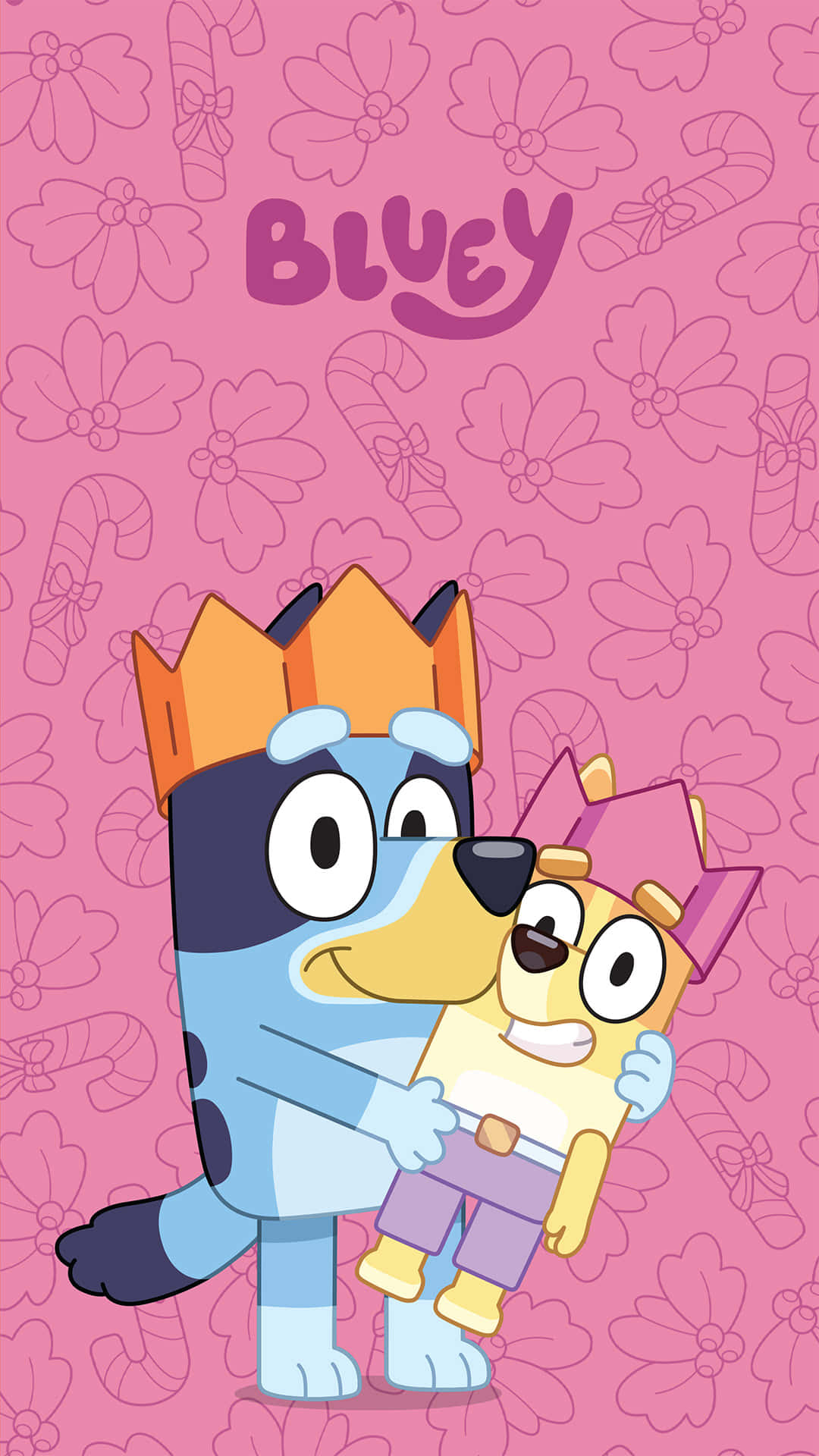 Bluey, Bingo, crowns, Full HD Phone Wallpaper
