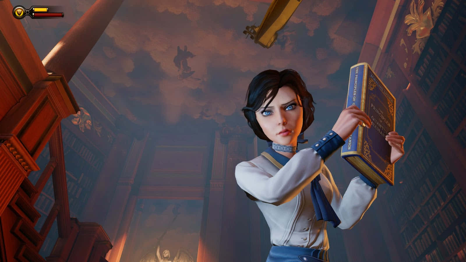 Bioshock, female character, glowing book, HD Desktop Wallpaper