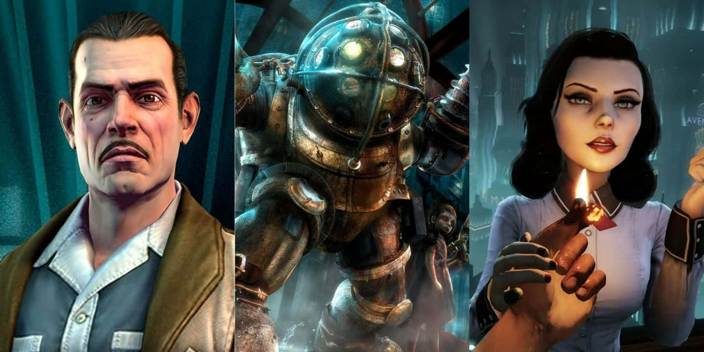 Bioshock, stern man, armored diver, HD Desktop Wallpaper