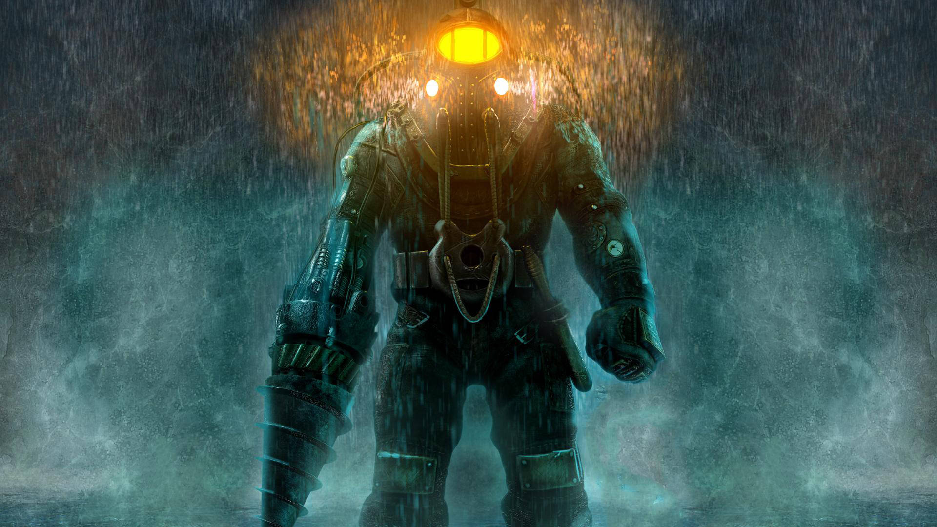 Bioshock Infinite, diver, heavy suit, Full HD Desktop Wallpaper