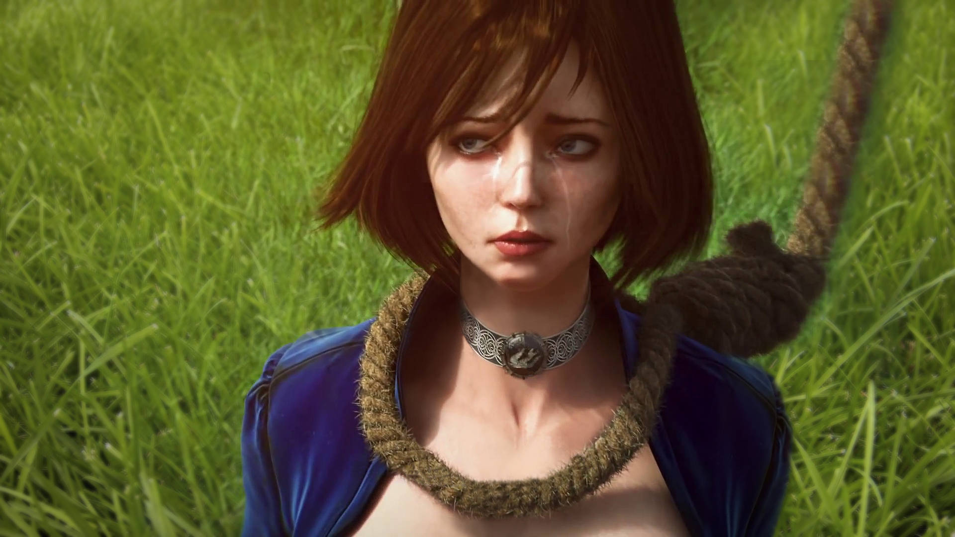 Bioshock Infinite, woman, rope noose, Full HD Desktop Wallpaper