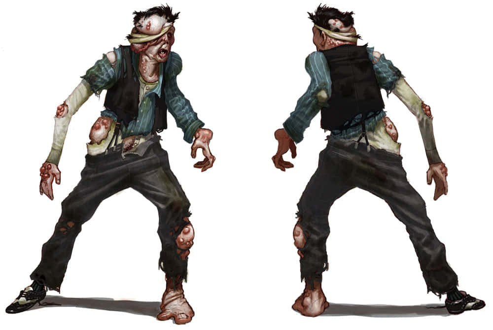 Bioshock, zombie characters, torn clothes, SD Desktop Wallpaper