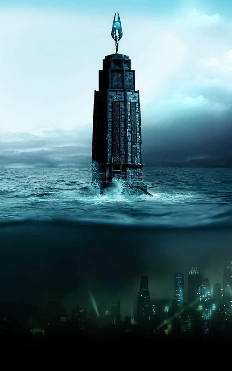 Bioshock, iPhone, towering monolith, HD Phone Wallpaper