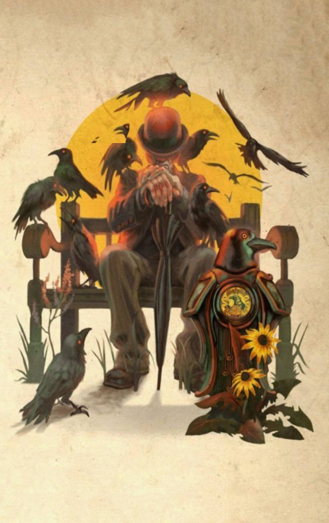 Bioshock Infinite, iPhone, murder of crows, HD Phone Wallpaper