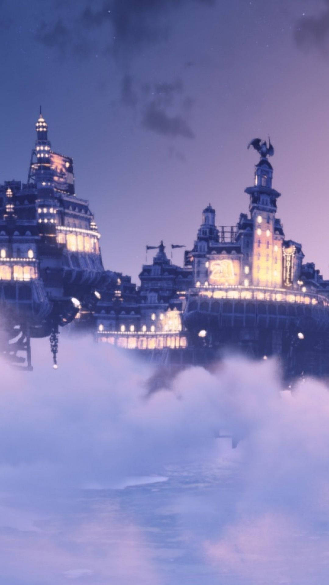 Bioshock Infinite, iPhone, cityscape, Full HD Phone Wallpaper