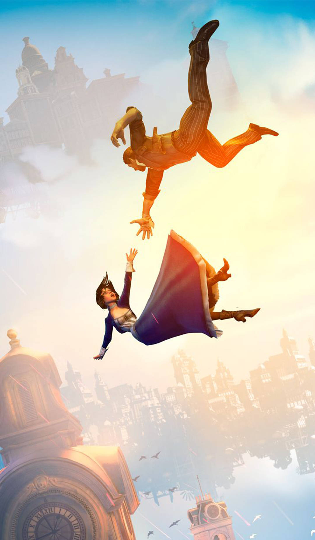 Bioshock Infinite, iPhone, floating cityscape, HD Phone Wallpaper