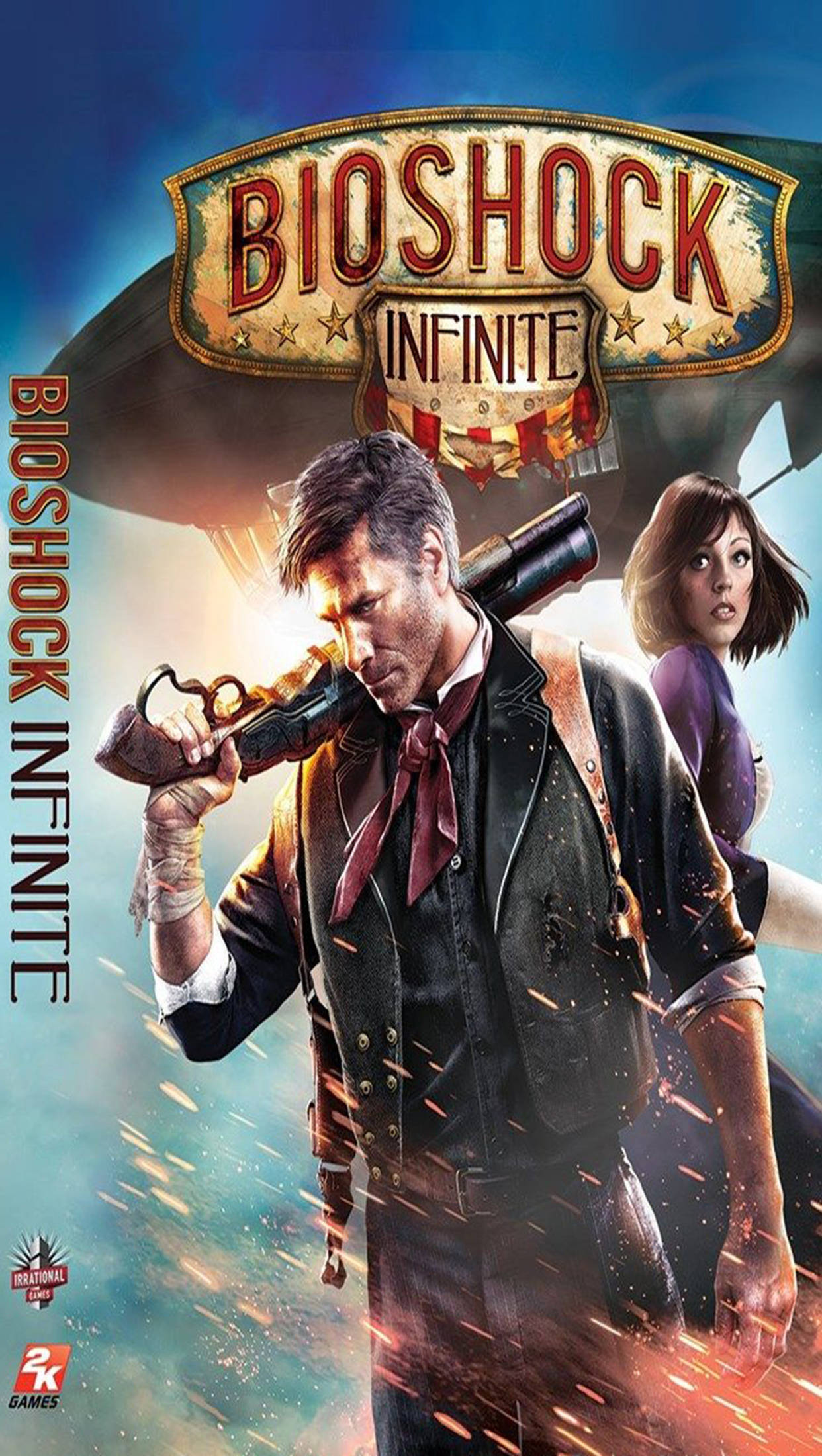 Bioshock Infinite, iPhone, flying airship, Full HD Phone Wallpaper