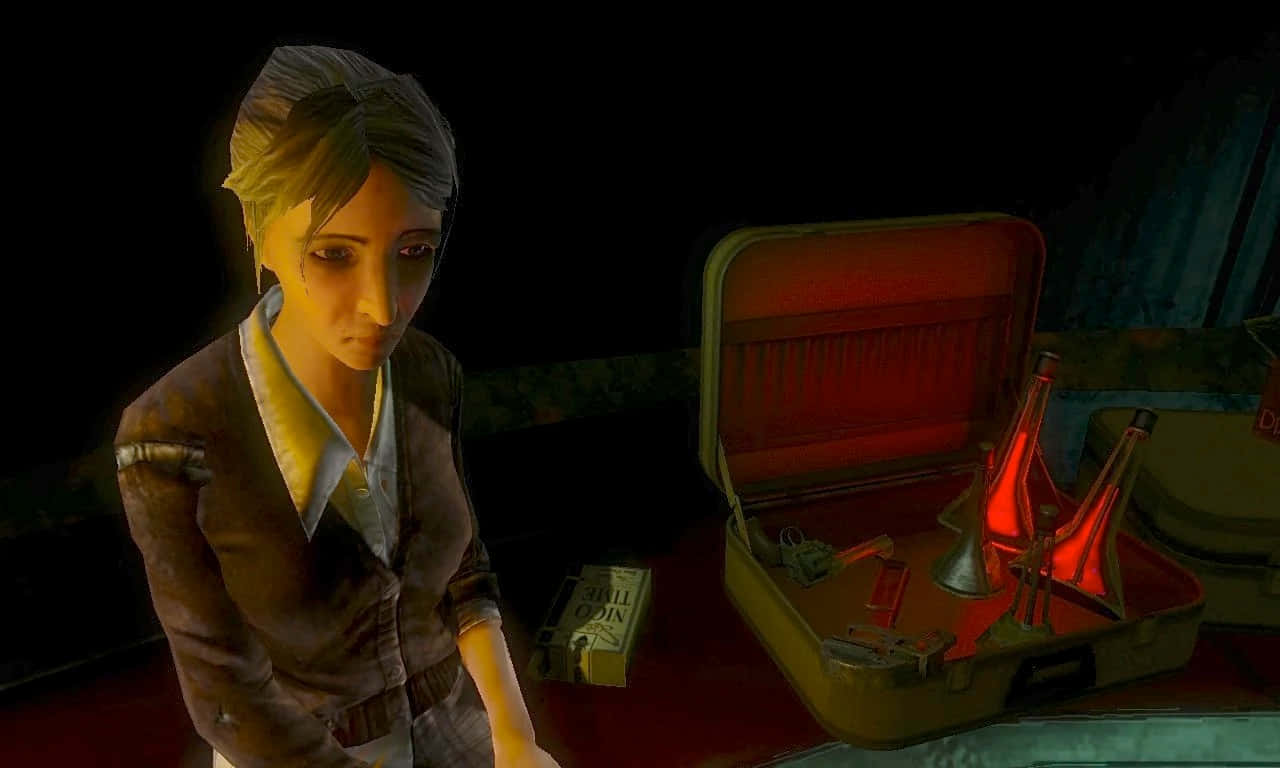 Bioshock, woman, dim room, HD Desktop Wallpaper
