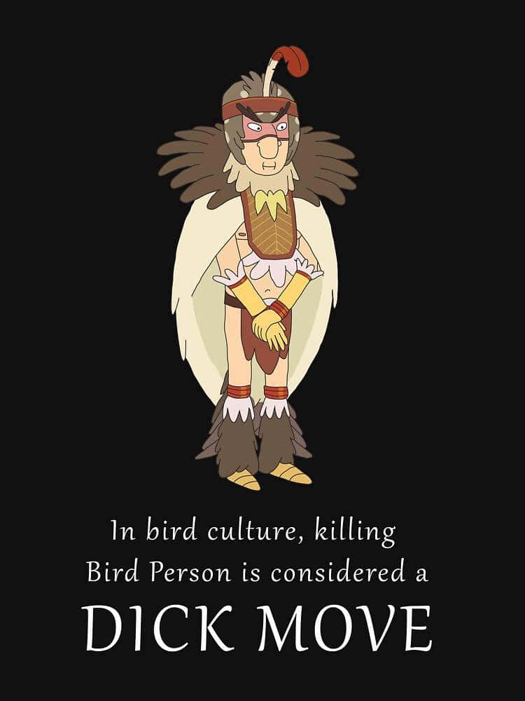Birdperson, feathered wings, headdress, SD Phone Wallpaper