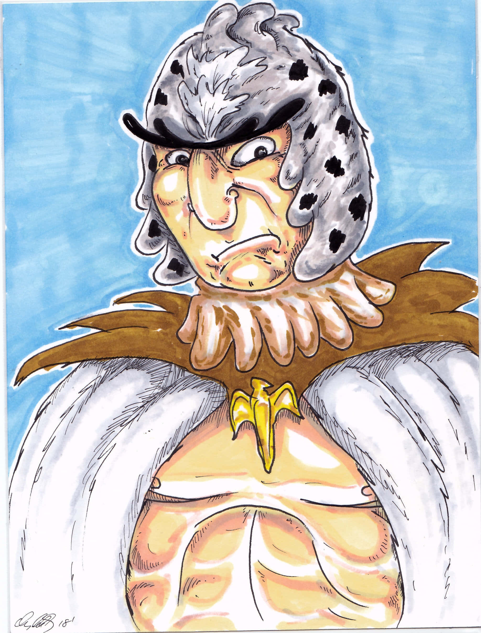 Birdperson, spotted helmet, white cape, Full HD Phone Wallpaper
