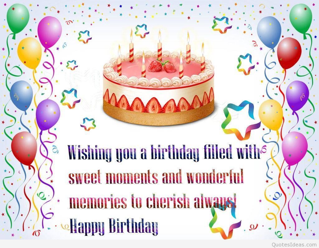 Happy Birthday, birthday cake, lit candles, SD Desktop Wallpaper