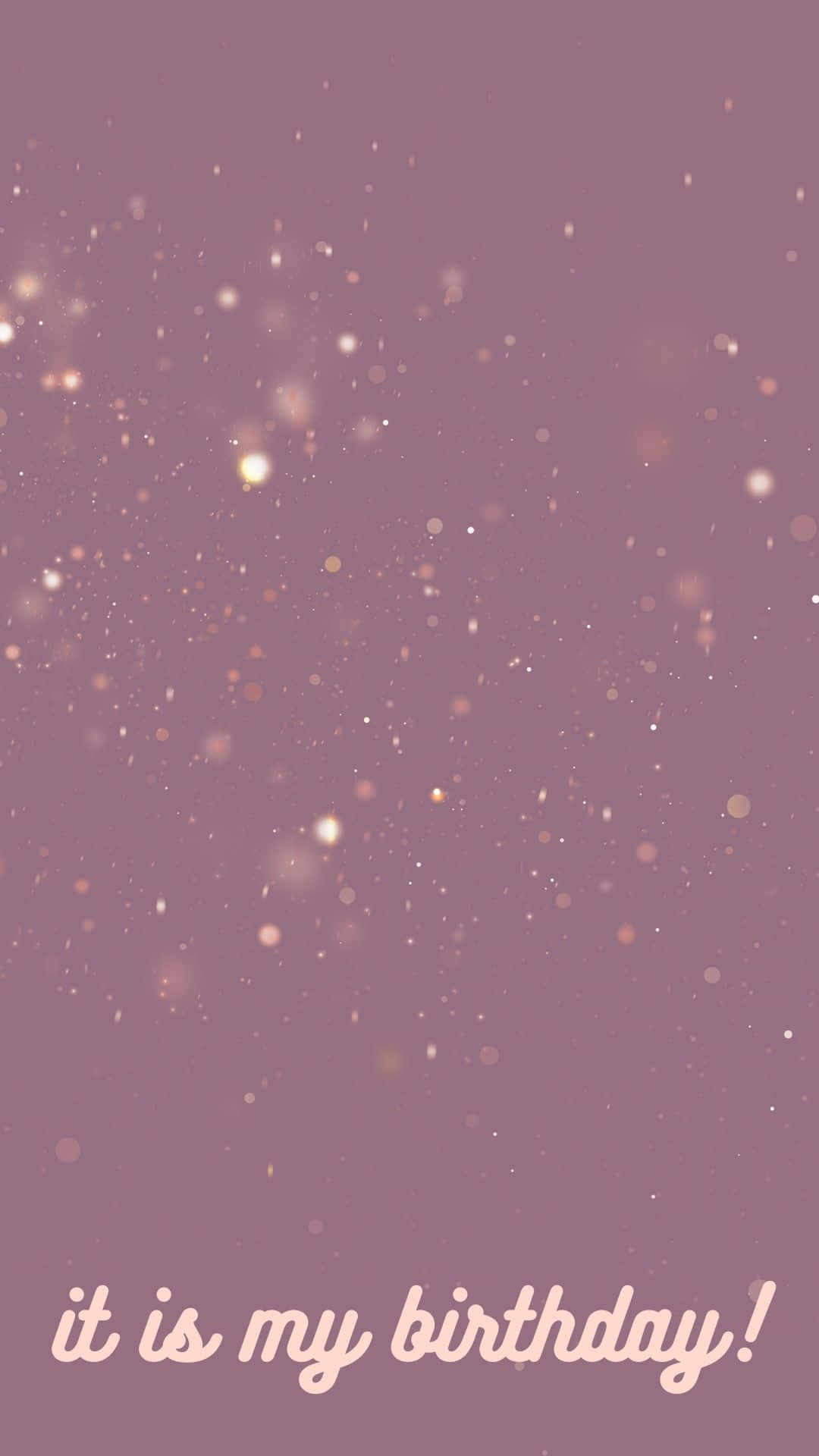 mauve, golden bokeh lights, it is my birthday!, Full HD Phone Wallpaper