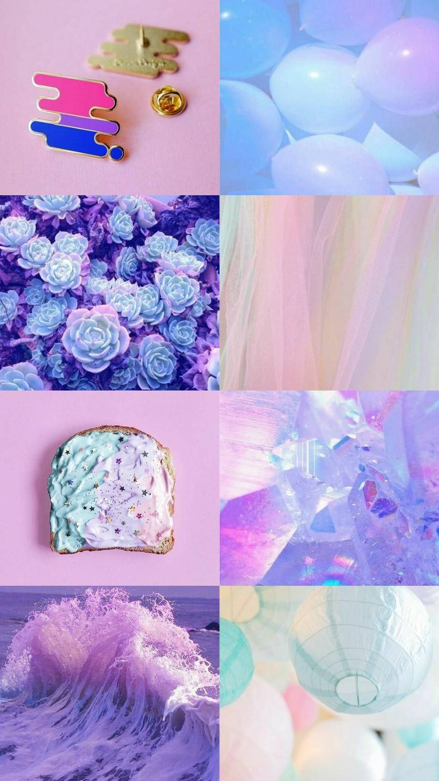pastel pink, purple, blue, HD Phone Wallpaper