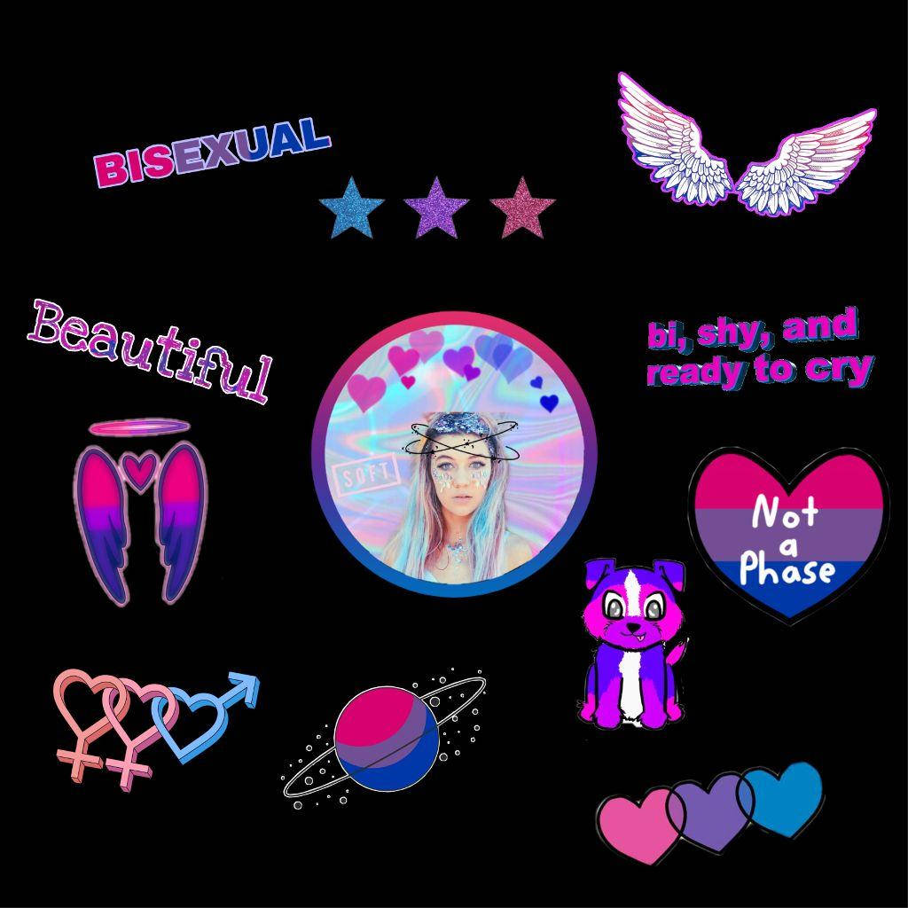 neon pink, purple, bisexual pride, SD Desktop Wallpaper