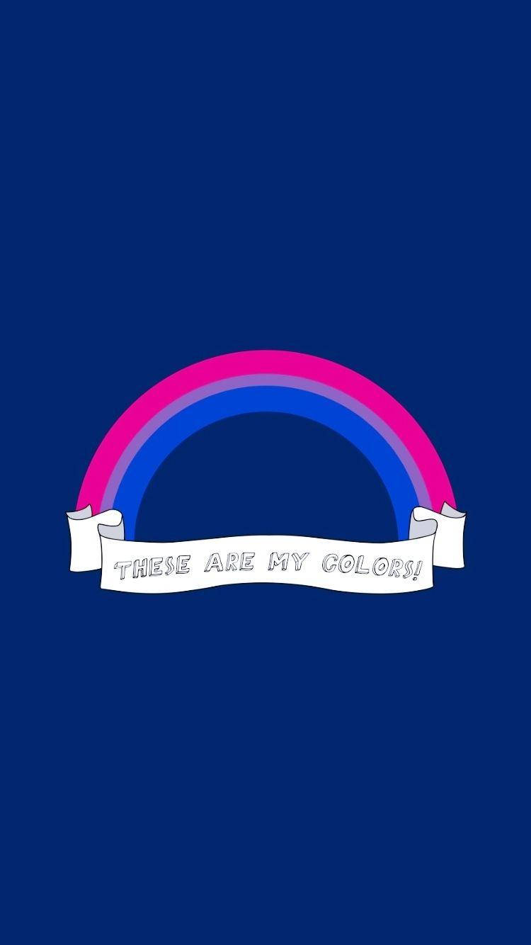 rainbow bisexual flag, pink, blue, HD Phone Wallpaper