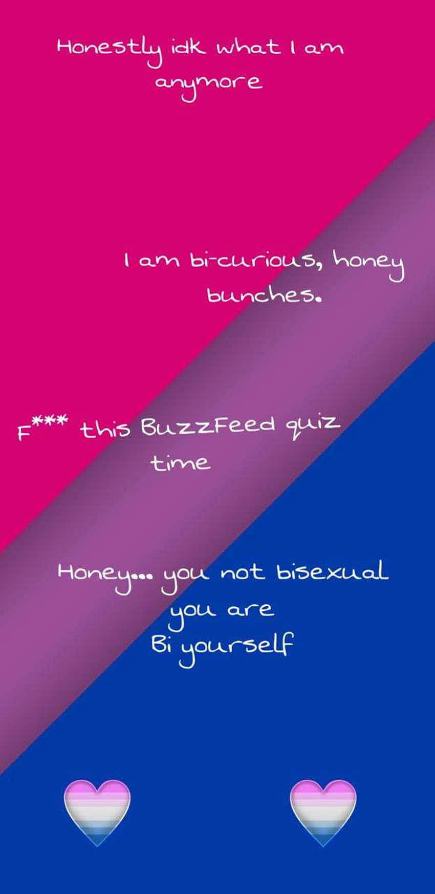 pink and blue gradient, handwritten text, bisexuality, HD Phone Wallpaper