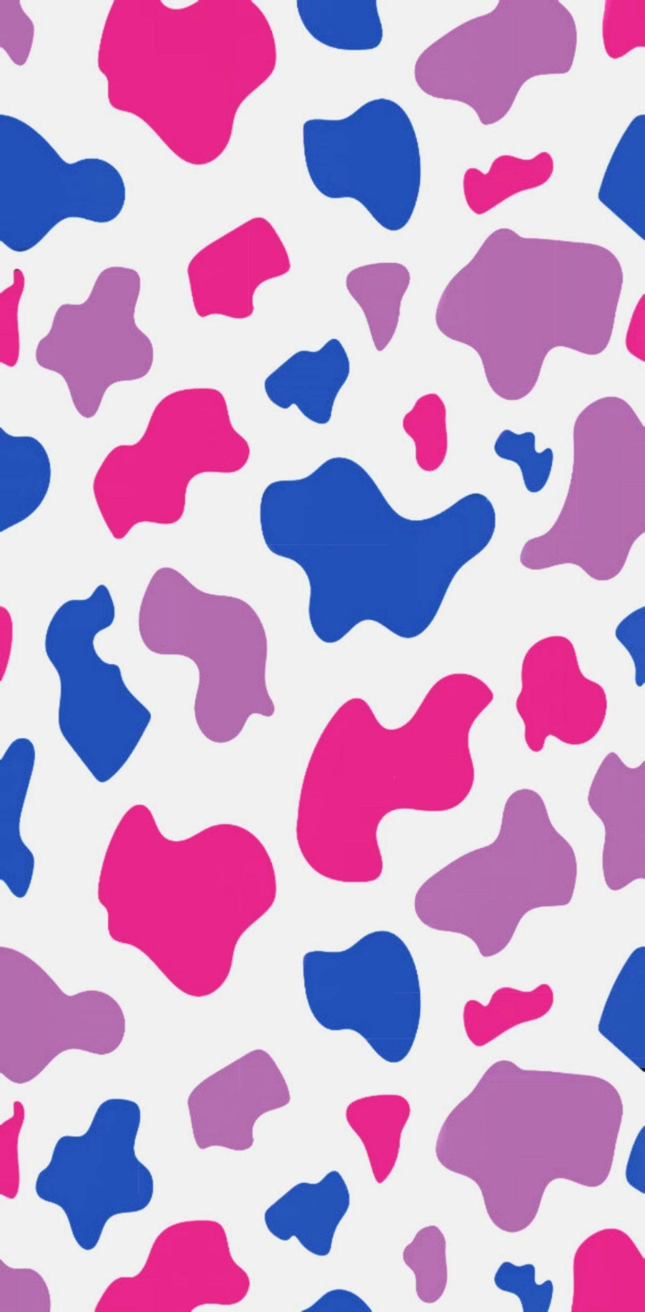 bisexual, cow print pattern, pink, 2K Phone Wallpaper