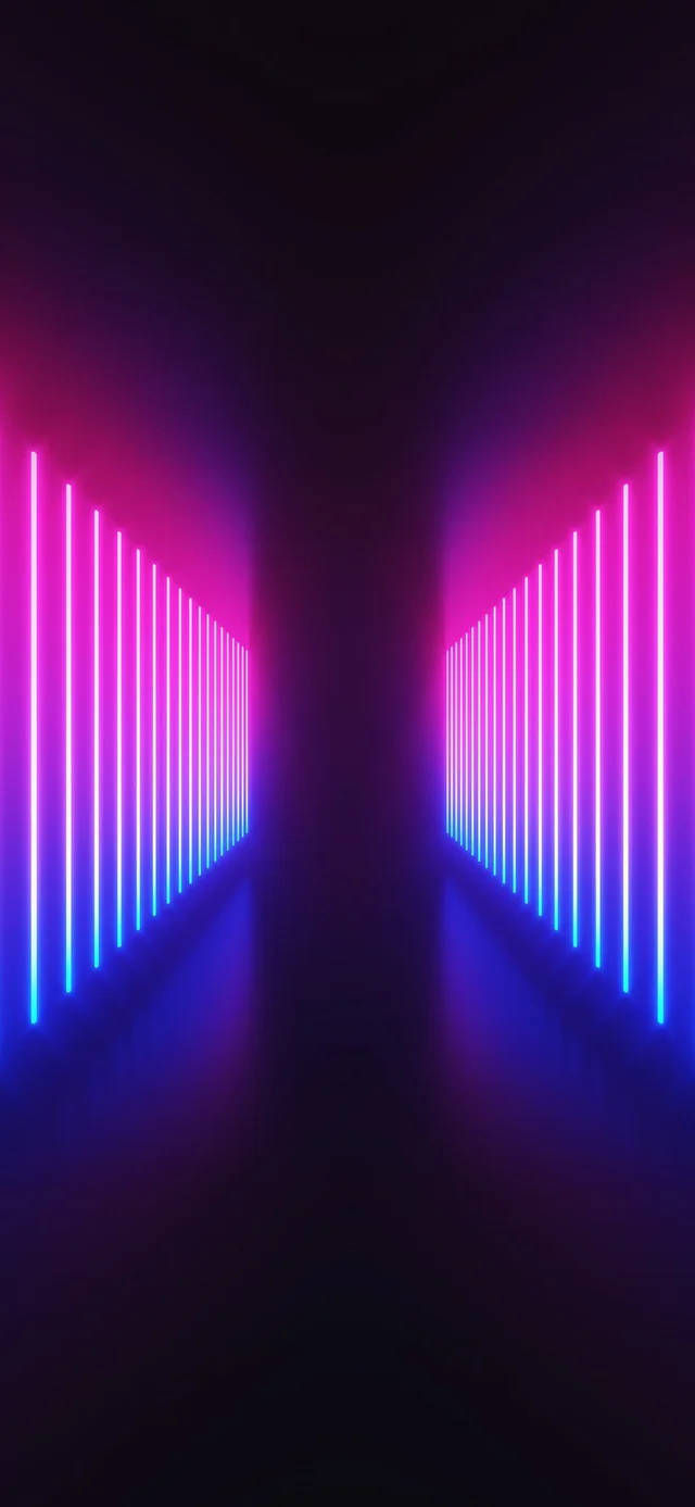 neon lights, pink, blue, HD Phone Wallpaper