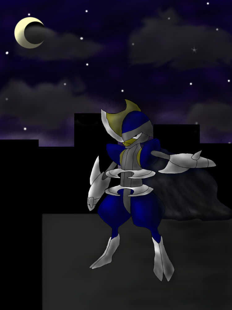 Bisharp, shiny, starry night sky, SD Phone Wallpaper